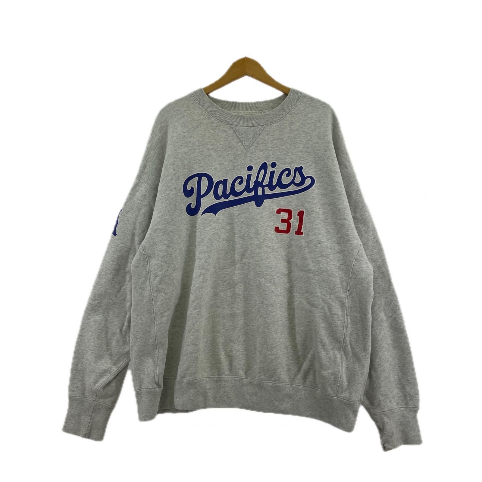 スウェット ×Baseball/Pacifics 31/グレー (L) L グレー