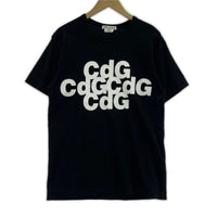 半袖Tシャツ 24SS CDGロゴ 半袖Tシャツ 黒 (M) M ブラック