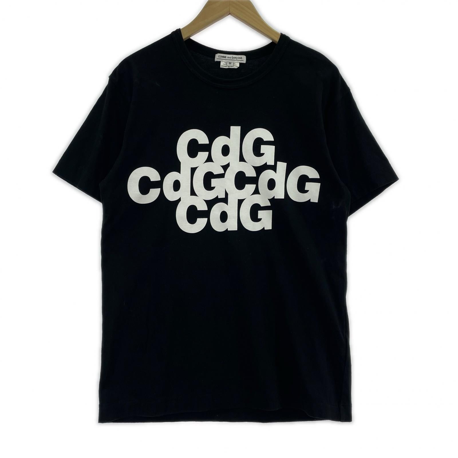 半袖Tシャツ 24SS CDGロゴ 半袖Tシャツ 黒 (M) M ブラック