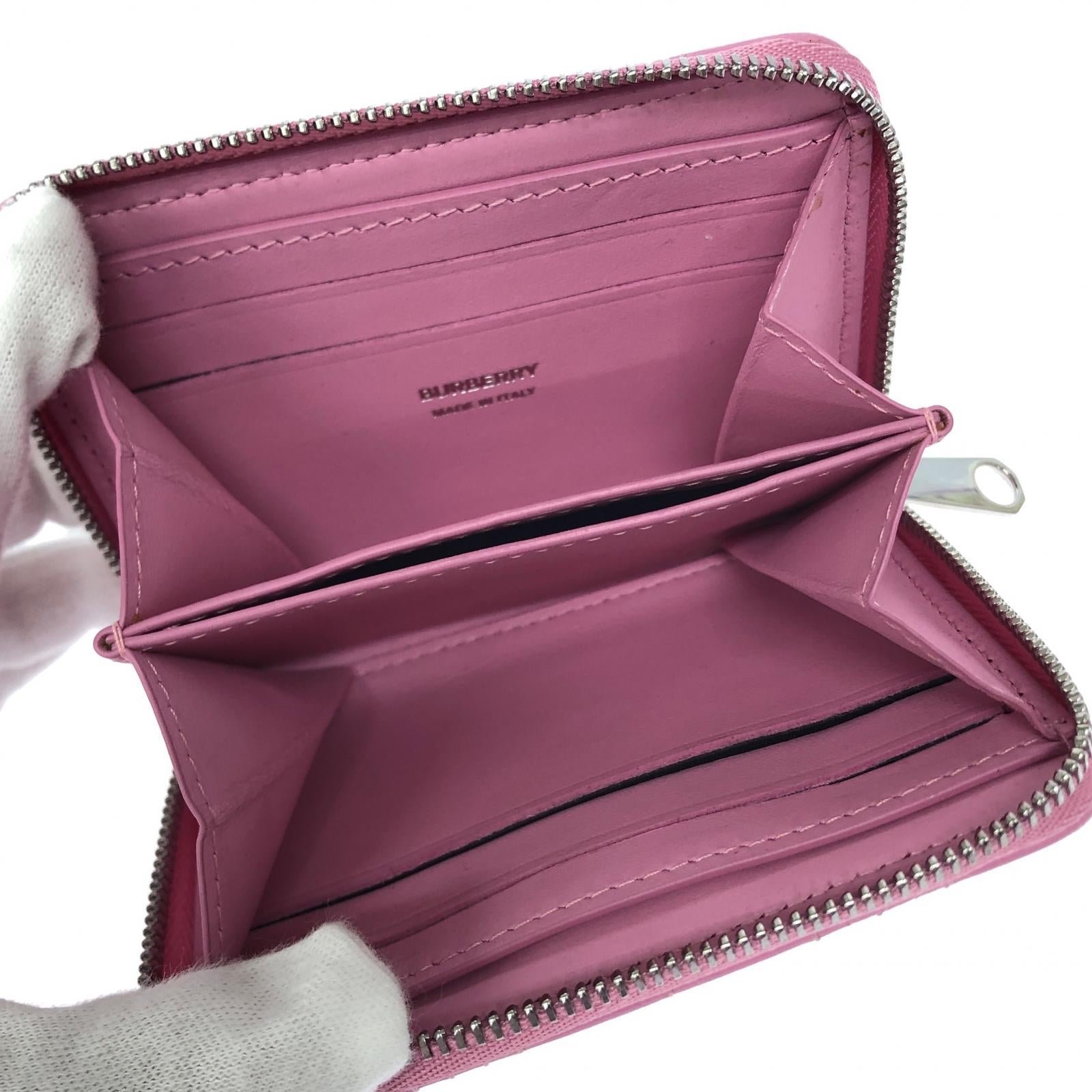 コンパクトウォレット QUILTED LAMBSKIN LOLA ZIP WALLET 8049290 ピンク