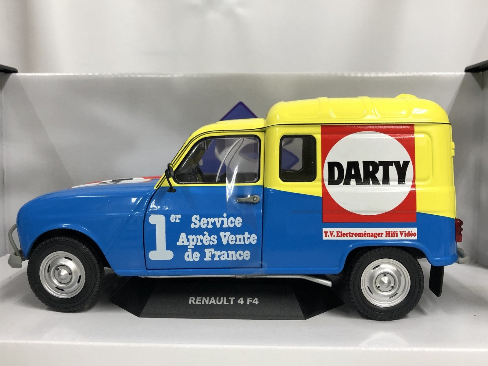 SOLIDO RENAULT - R4 F4 VAN DARTY 1988 スケールカー