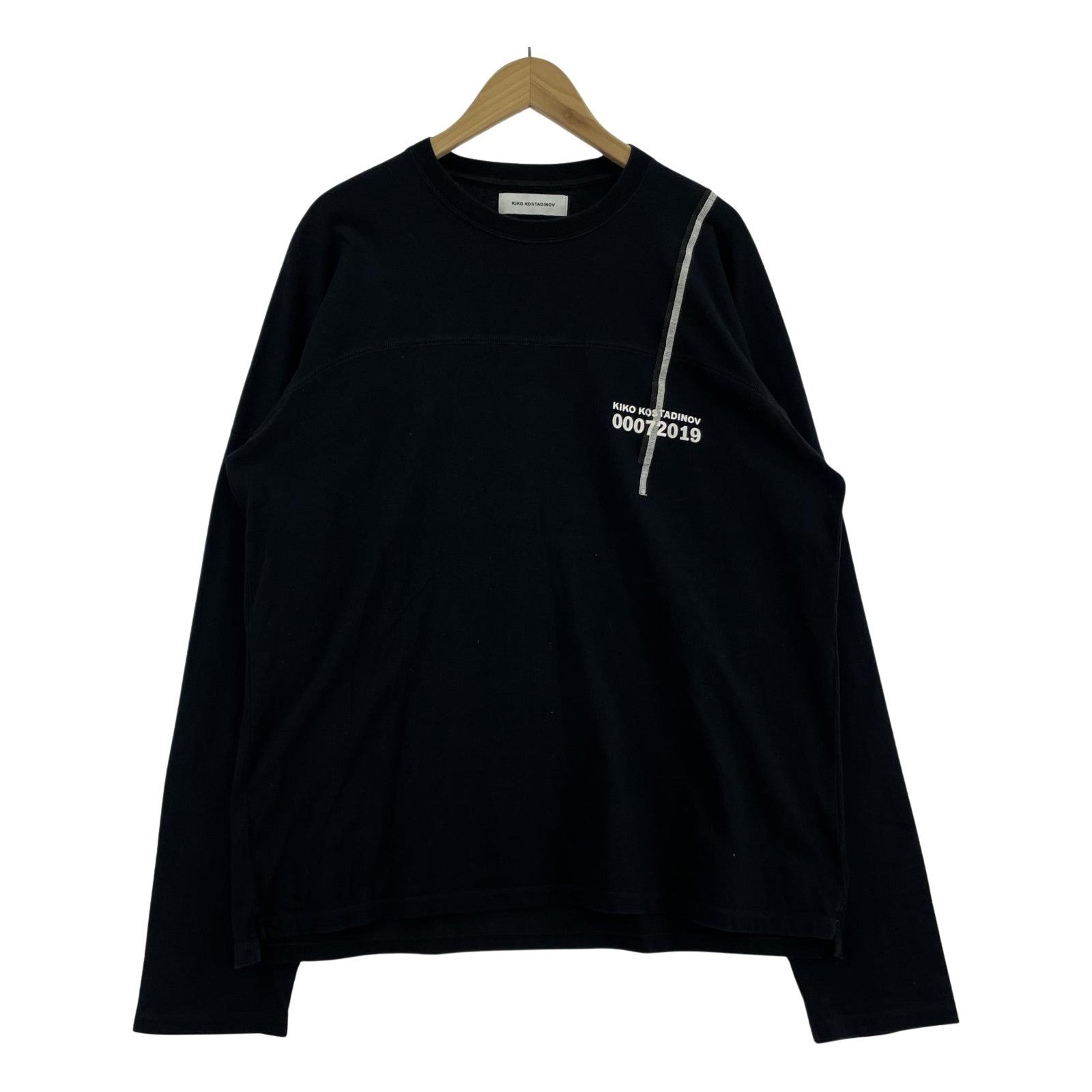 長袖Tシャツ 00072019 LL ブラック