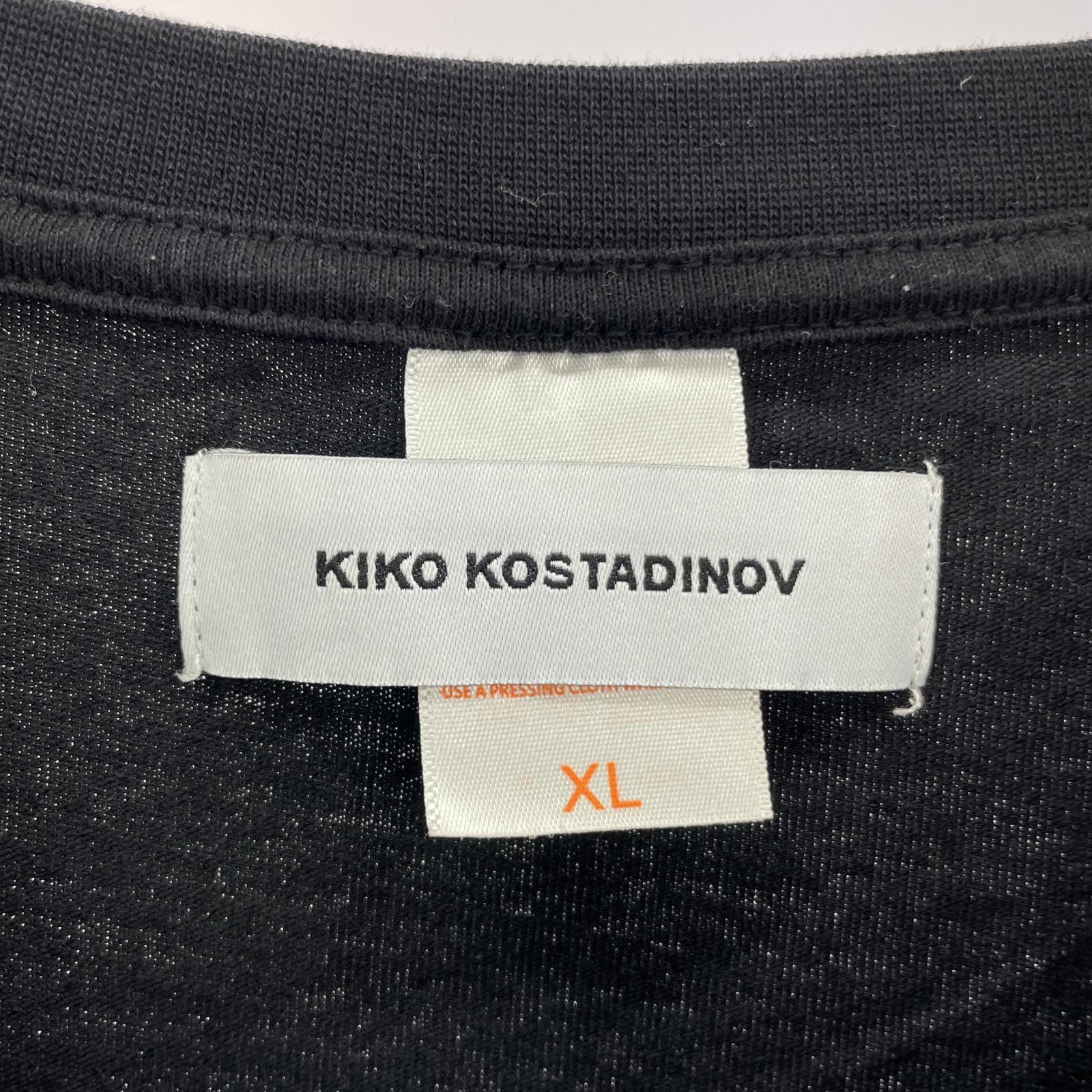 長袖Tシャツ KIKO KOSTADINOV 17AW classless L/S T-shirts 胸ロゴL/STee XL 黒 LL ブラック
