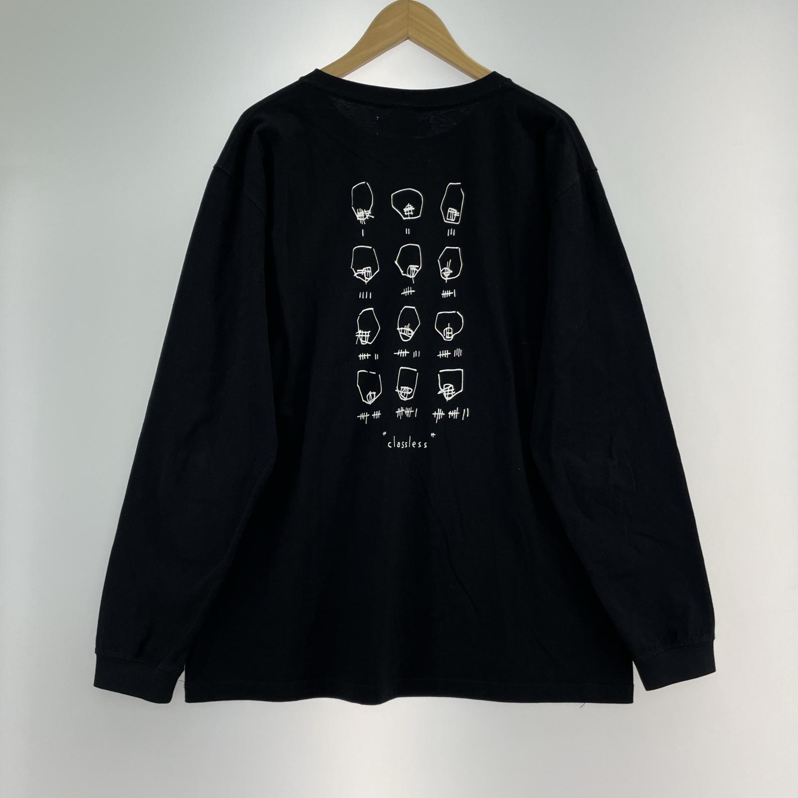 長袖Tシャツ KIKO KOSTADINOV 17AW classless L/S T-shirts 胸ロゴL/STee XL 黒 LL ブラック