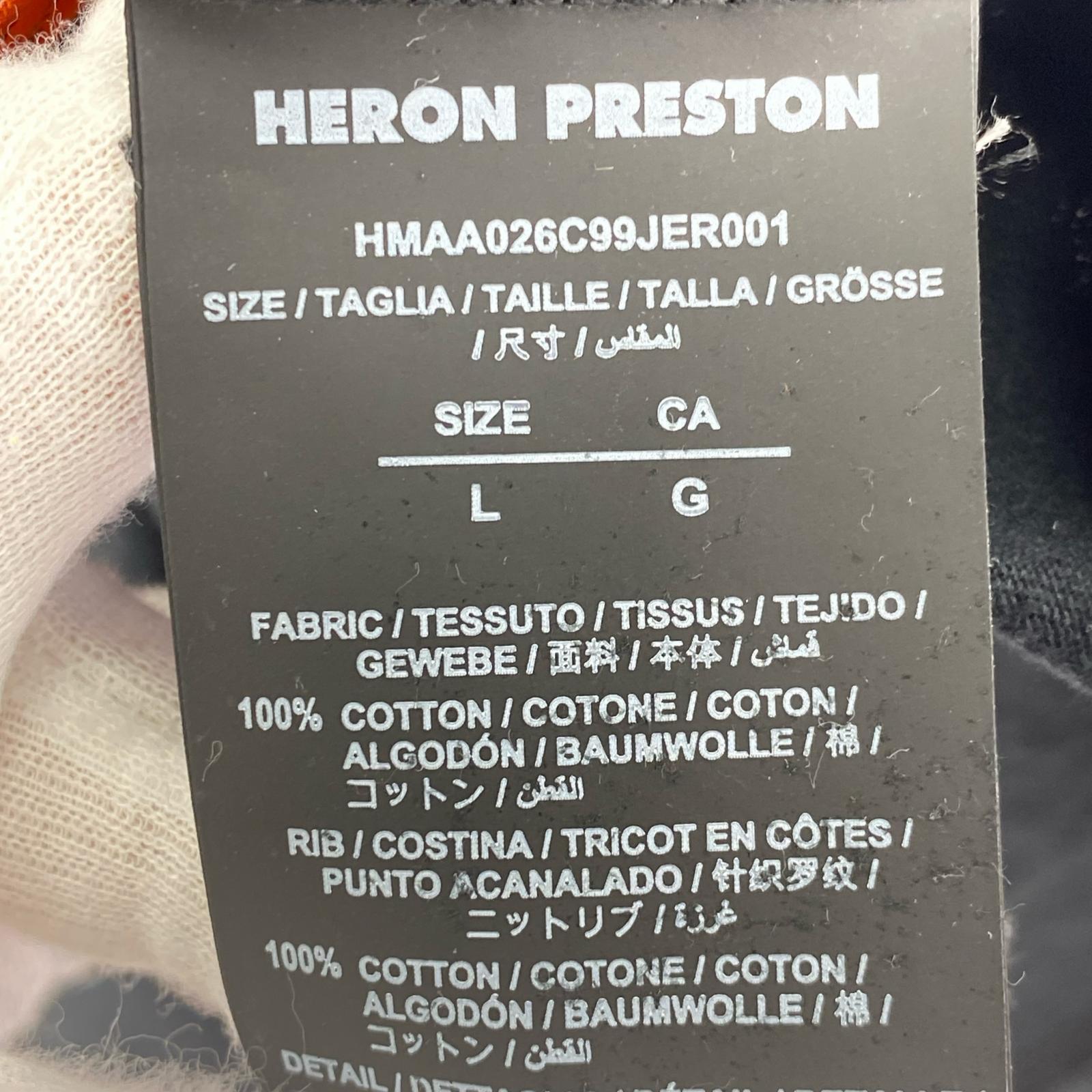 半袖Tシャツ Heron Preston Logo Graphic Printed Short-sleeved T-shirt HMAA026C99JER001 黒 (L) L ブラック