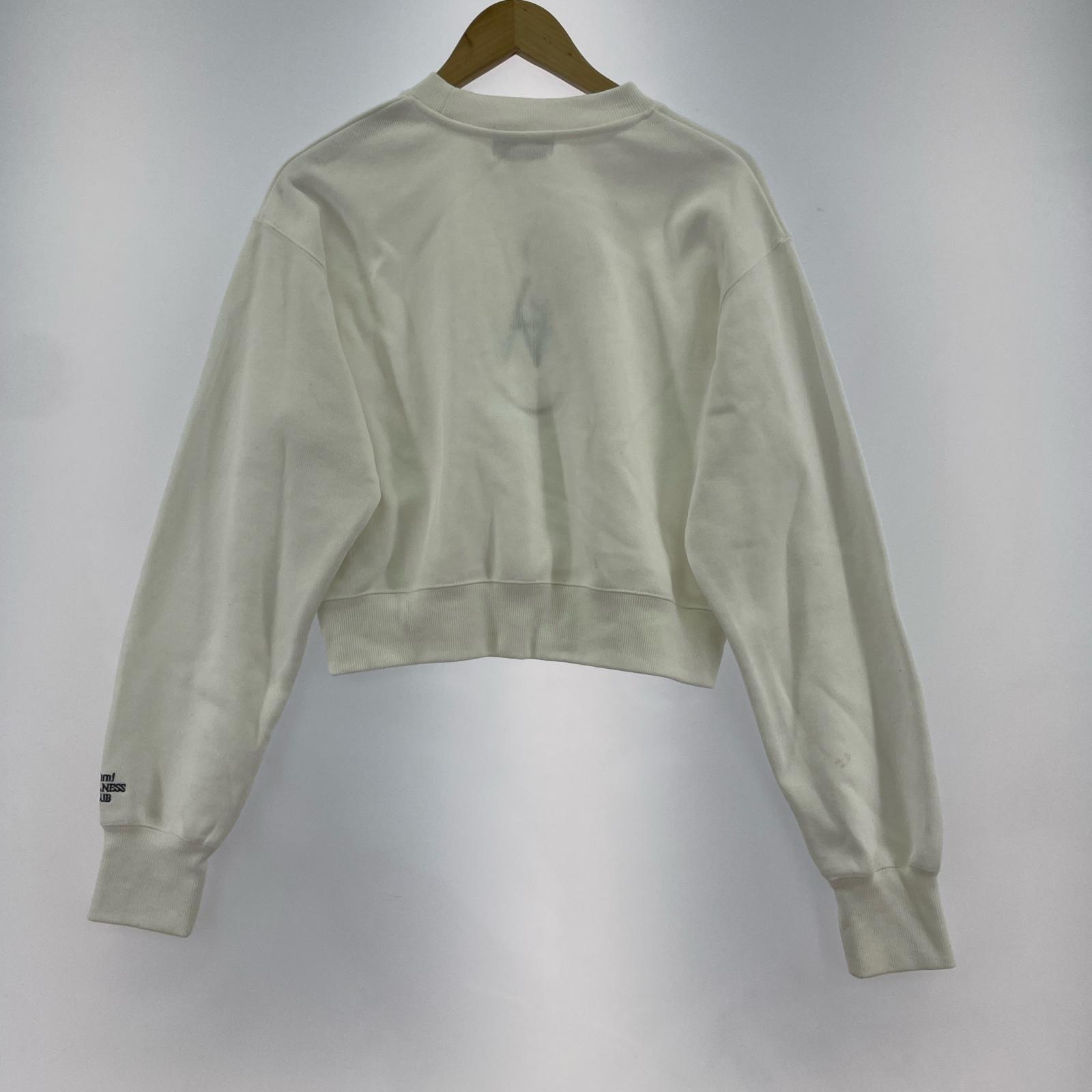 スウェット 24SS ショート丈 ロゴスウェット 白 フリー ホワイト