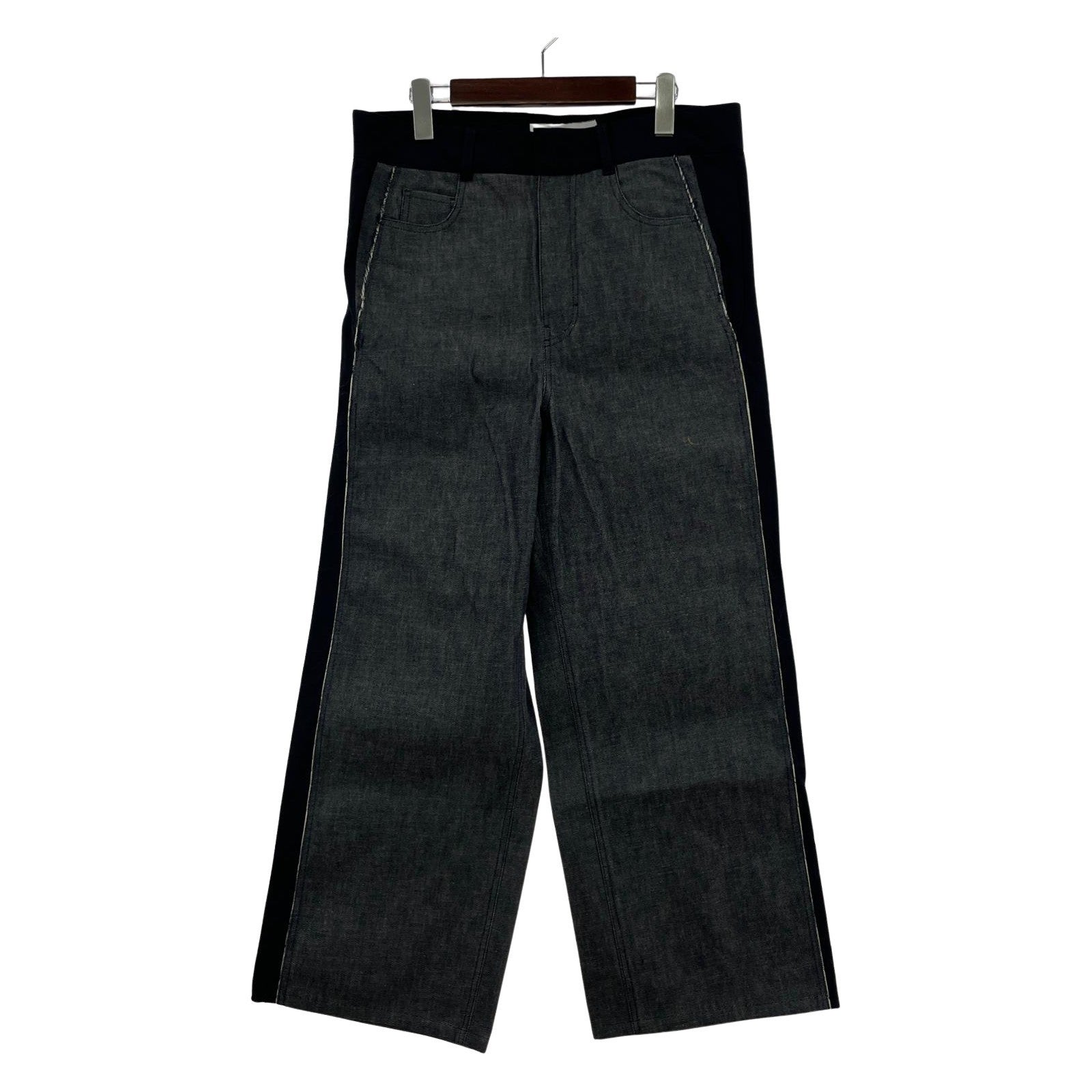 デニムパンツ Two Tone Raw Denim Pants 38 ネイビー