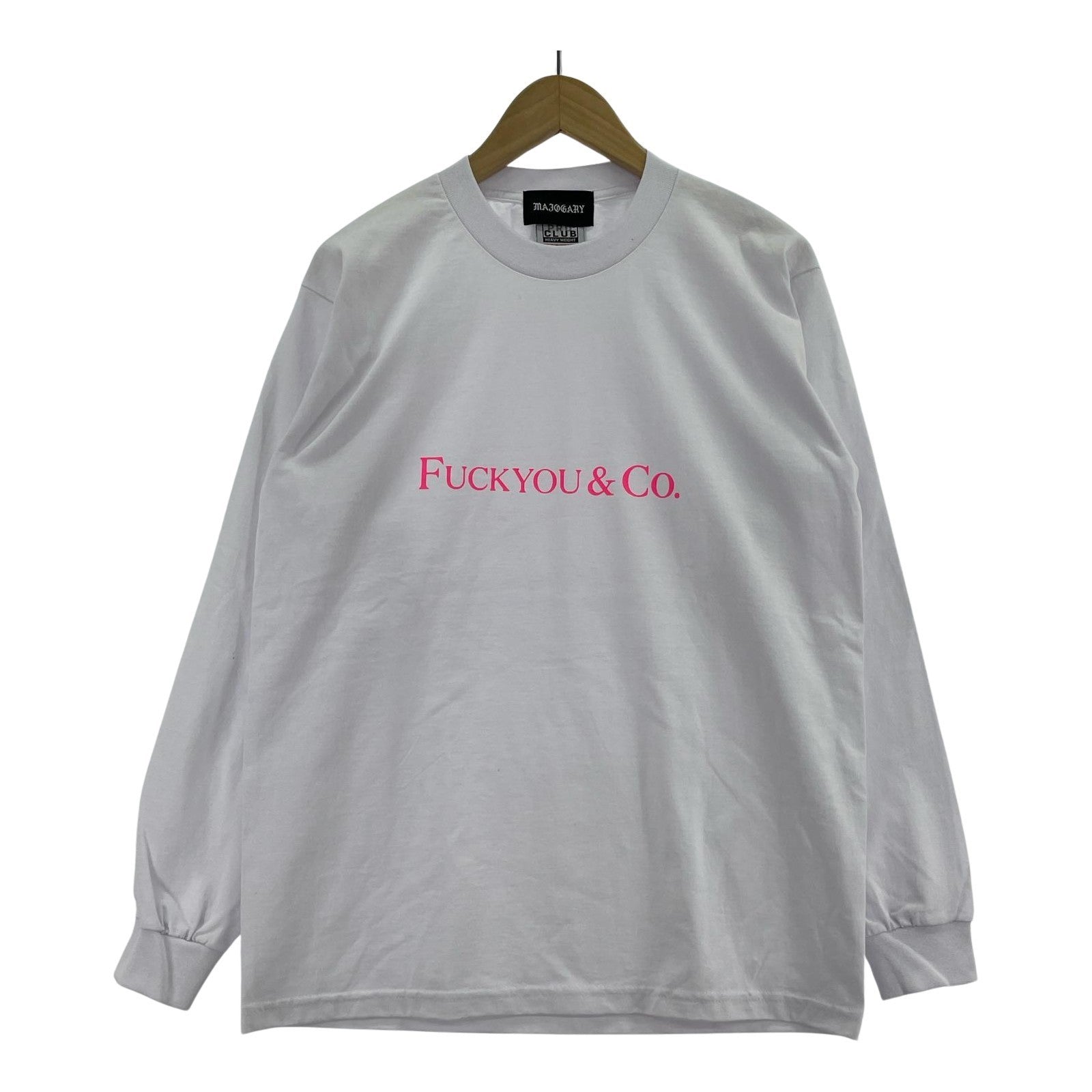 長袖Tシャツ MAJOGARY PRO CLUB FUCKYOU&CO.(M) M ホワイト