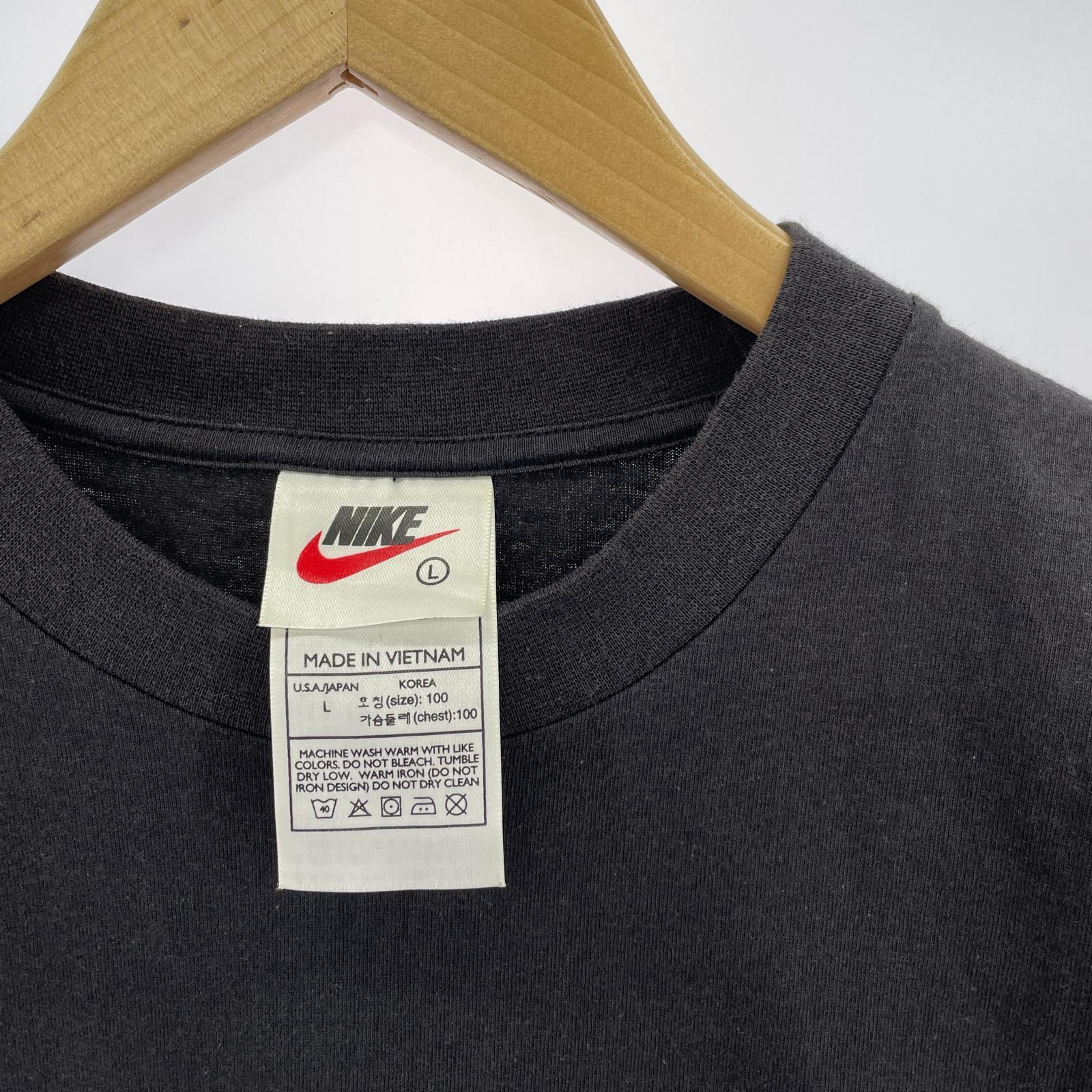 半袖Tシャツ 90s 白タグ JORDAN デッドストック L ブラック