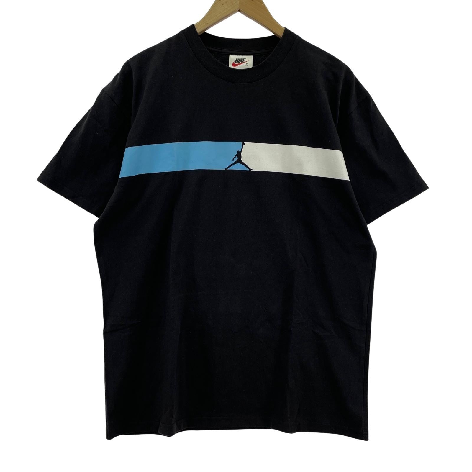 半袖Tシャツ 90s 白タグ JORDAN デッドストック L ブラック