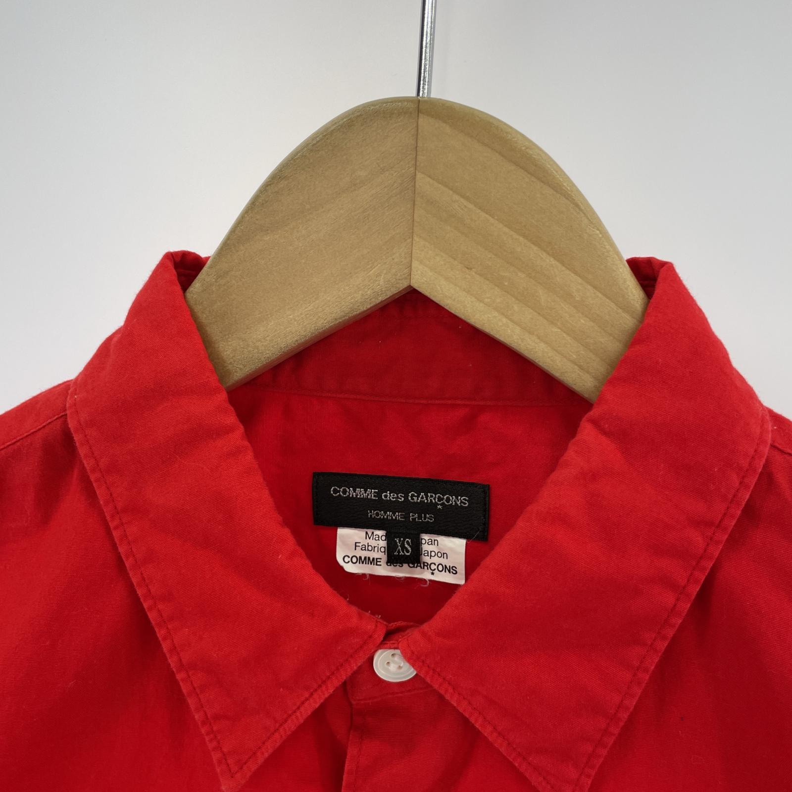 長袖シャツ HOMME PLUS 24SS LSシャツ XS レッド