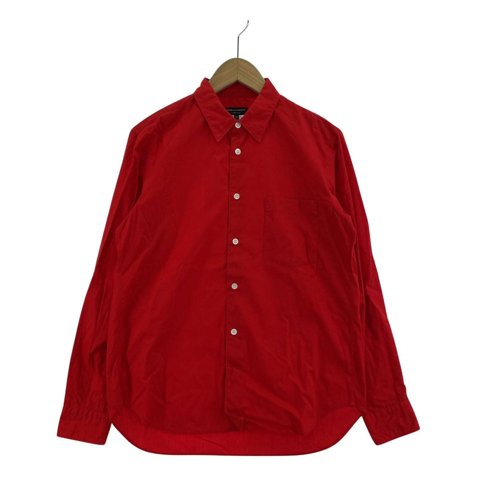 長袖シャツ HOMME PLUS 24SS LSシャツ XS レッド