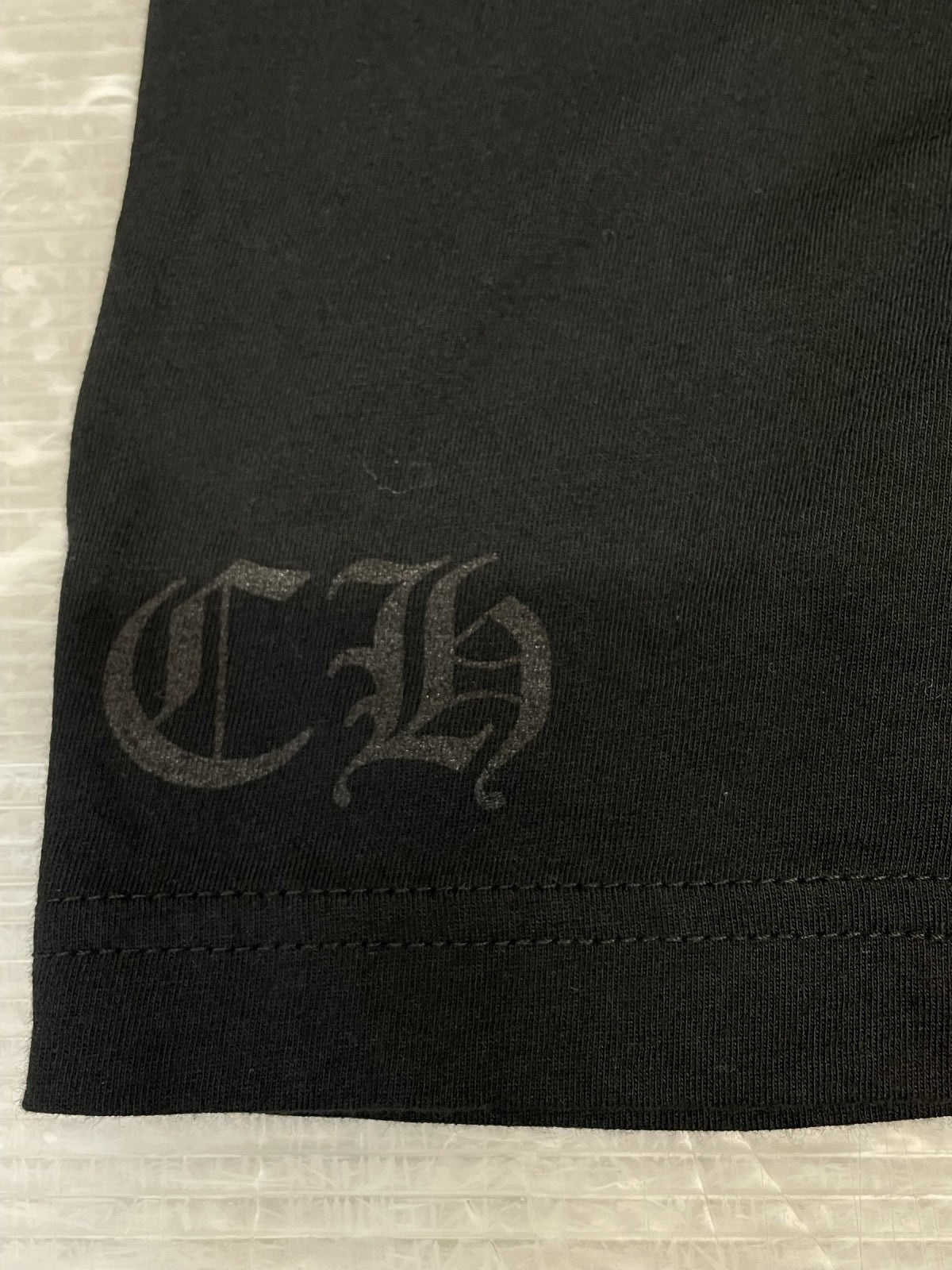 長袖Tシャツ CHROME HEARTS CH L/S/1 スクロールラベルL/SポケTee XL ブラック