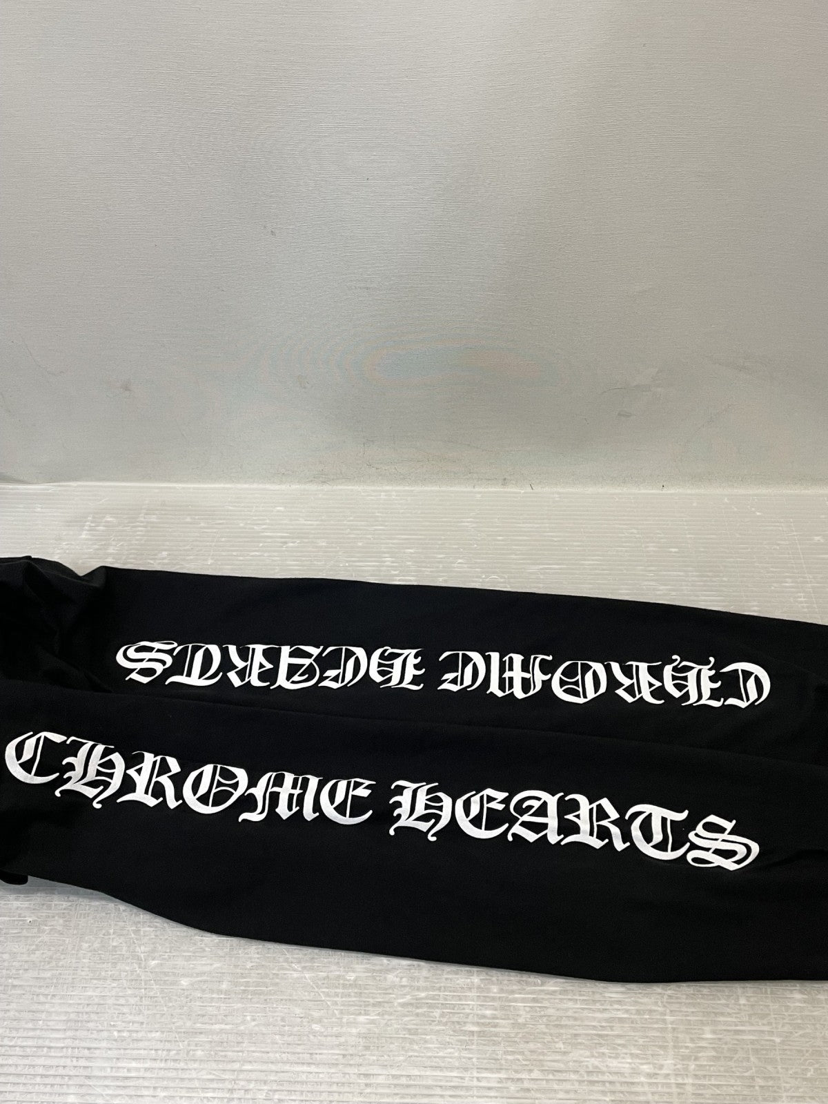 長袖Tシャツ CHROME HEARTS CH L/S/1 スクロールラベルL/SポケTee XL ブラック