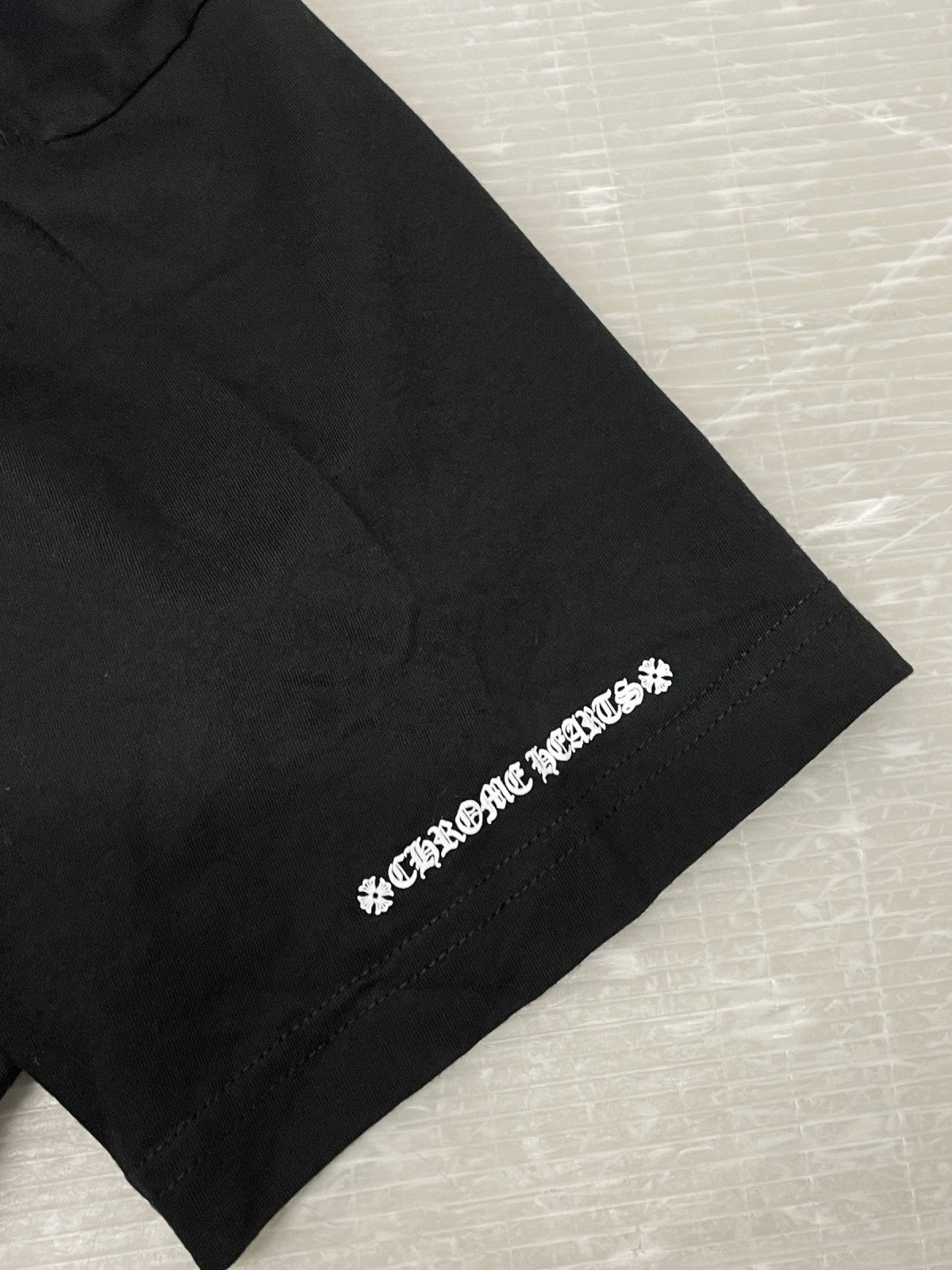 半袖Tシャツ CHROME HEARTS CH CRS SCROLL LABEL スクロールラベルS/STee XXL ブラック