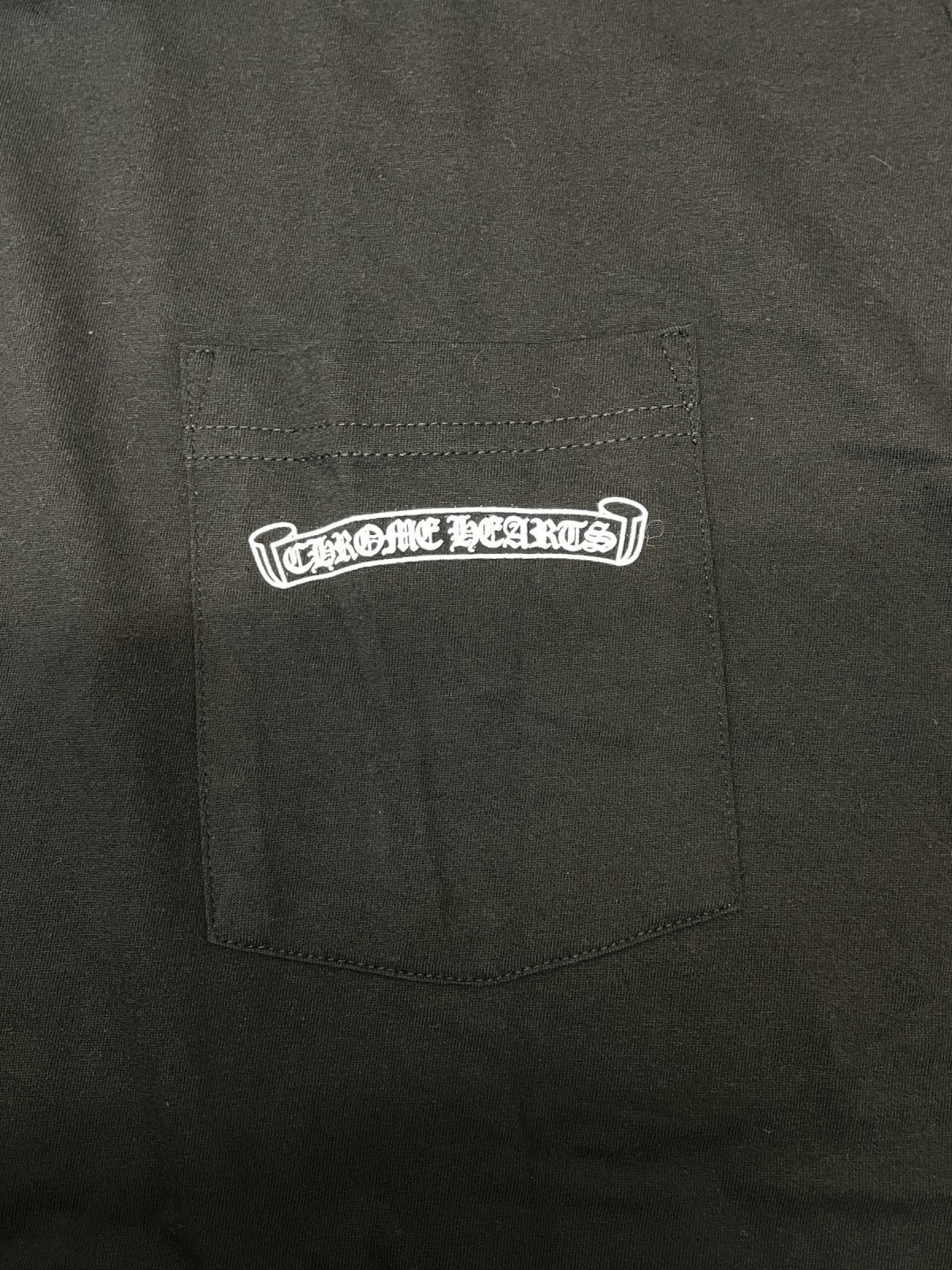 半袖Tシャツ CHROME HEARTS CH CRS SCROLL LABEL スクロールラベルS/STee XXL ブラック