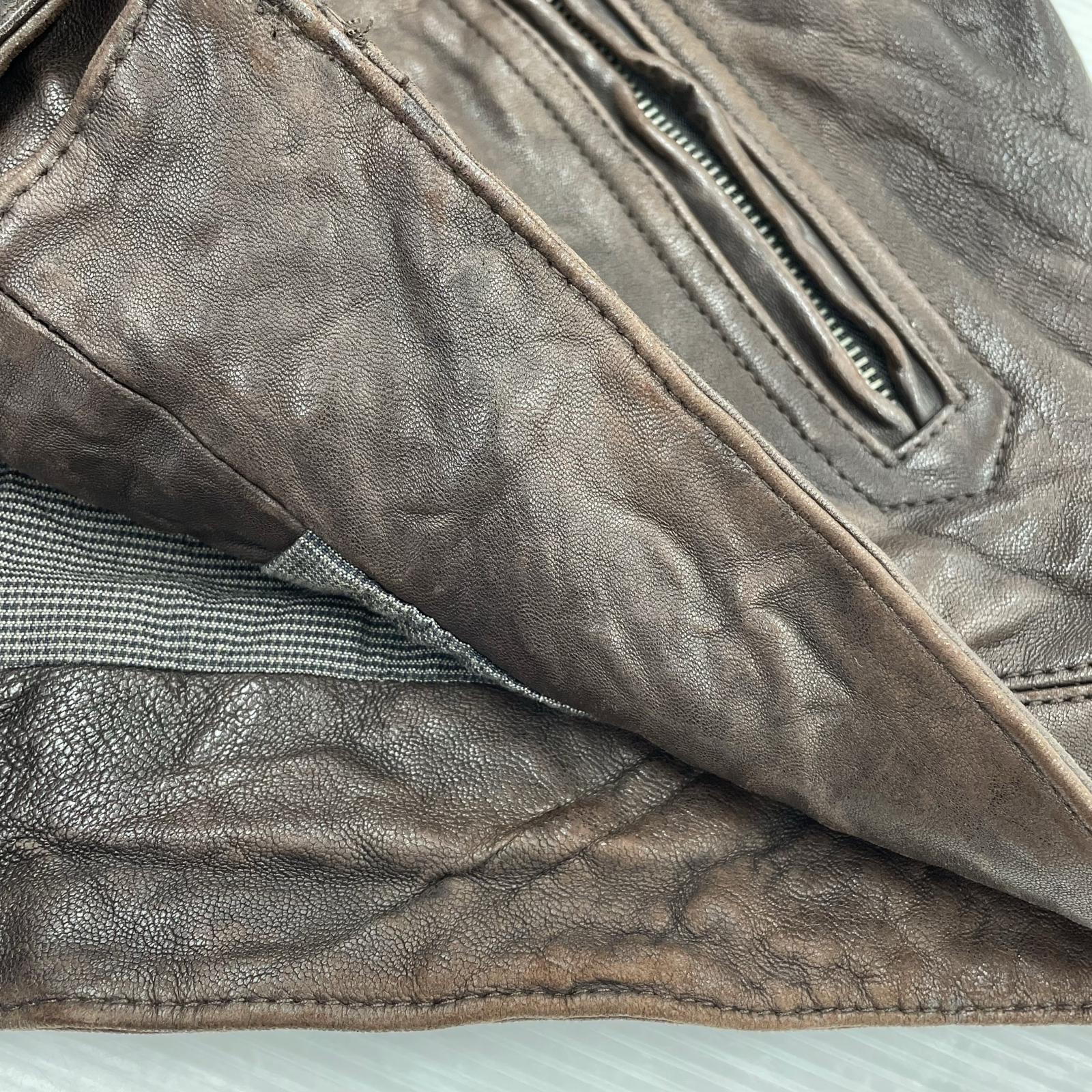 レザージャケット レザージャケット (M) 焦げ茶 M ブラウン