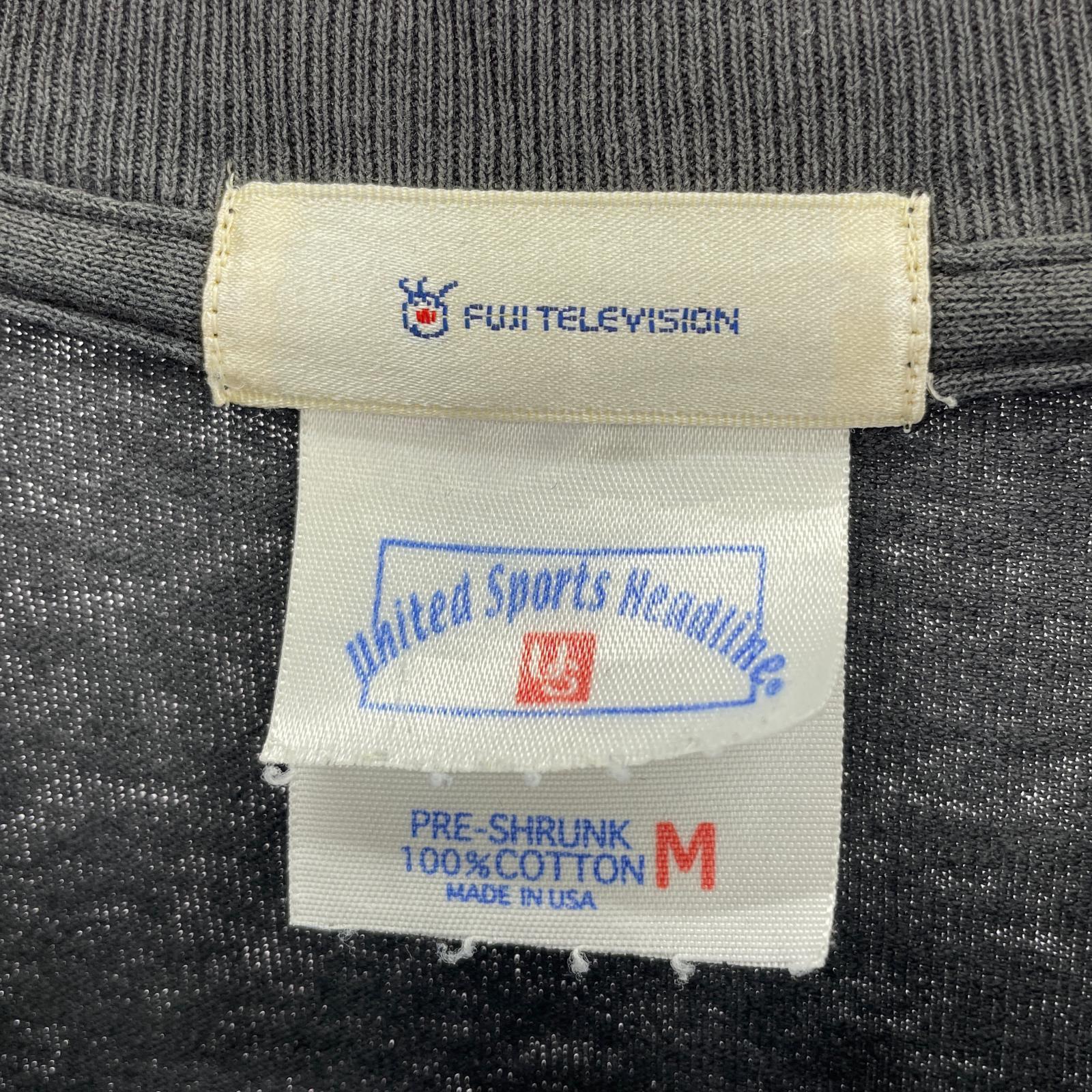 半袖Tシャツ FUJI TELEVISION 黒 M M ブラック