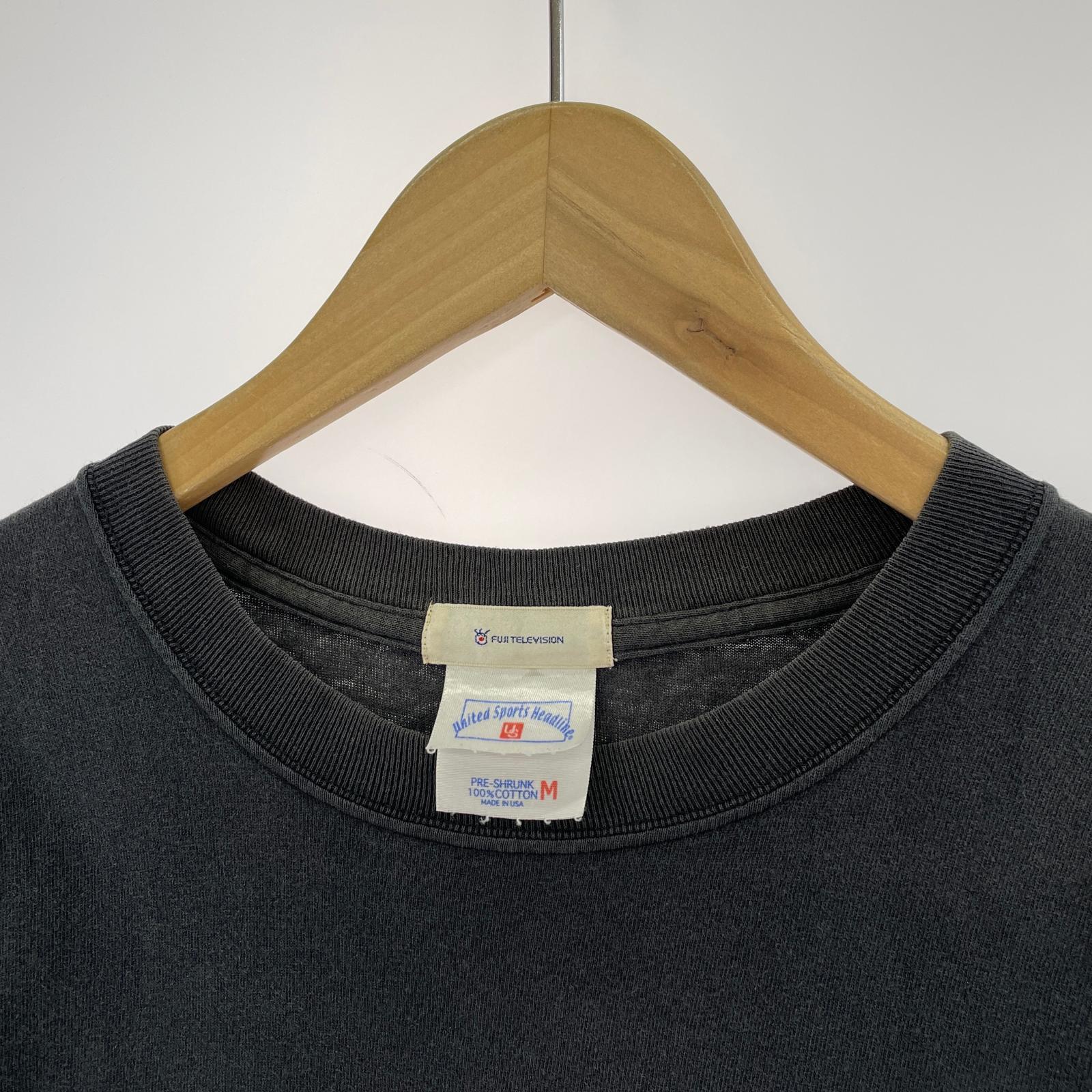 半袖Tシャツ FUJI TELEVISION 黒 M M ブラック