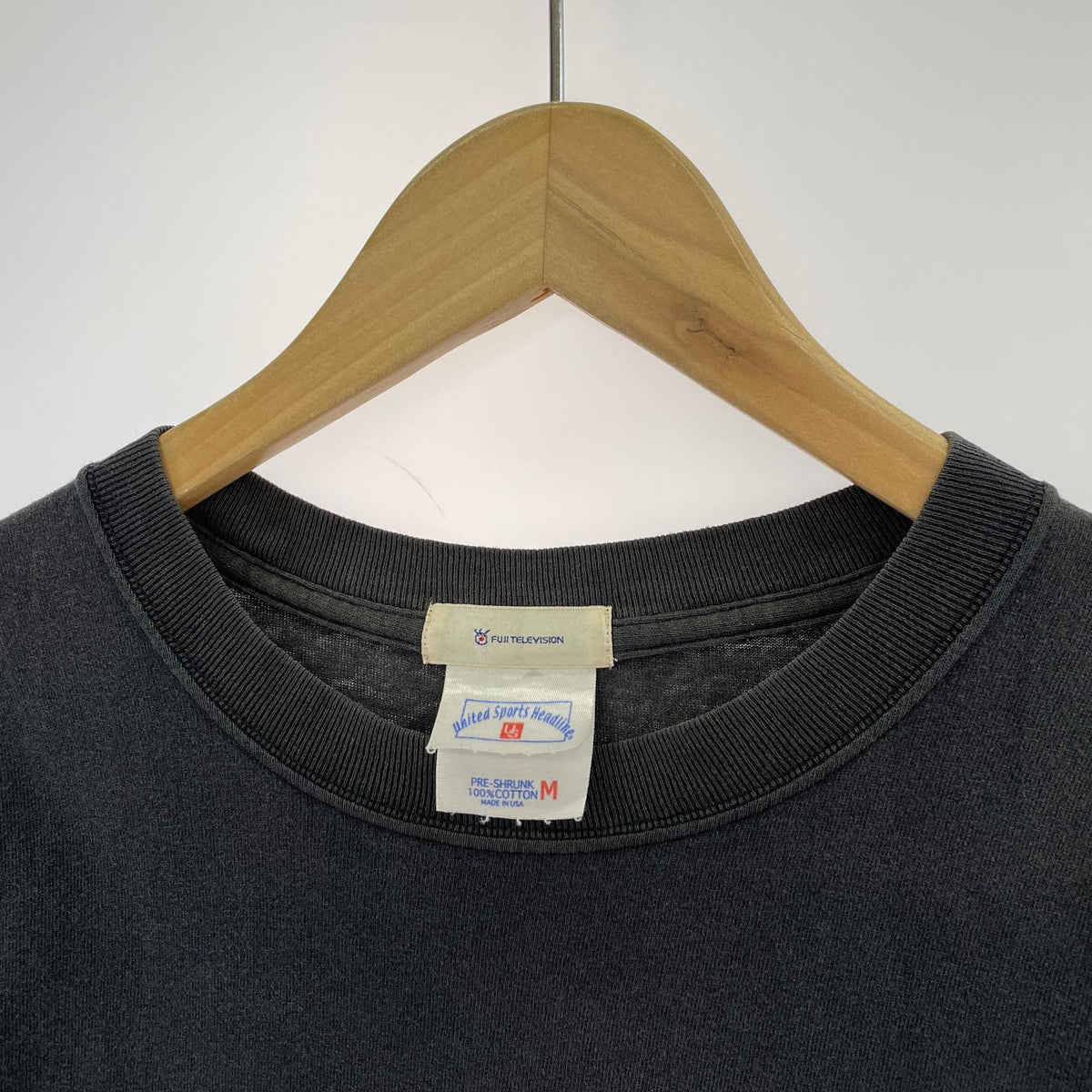 半袖Tシャツ FUJI TELEVISION 黒 M M ブラック