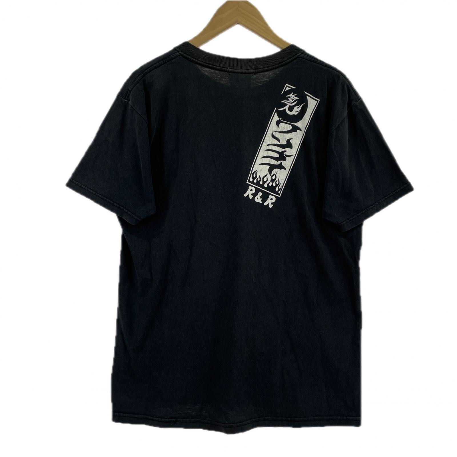 半袖Tシャツ FUJI TELEVISION 黒 M M ブラック