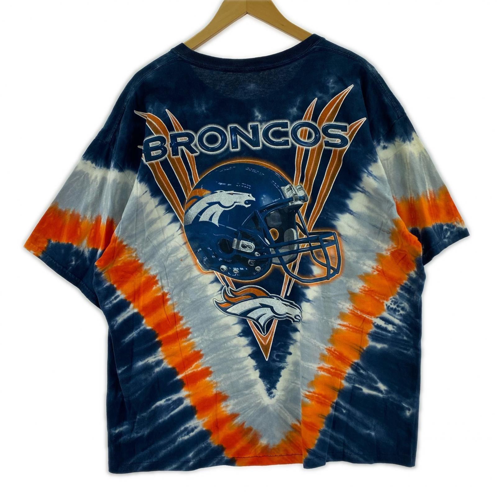 半袖Tシャツ BRONCOS DENVER タイダイ 紺