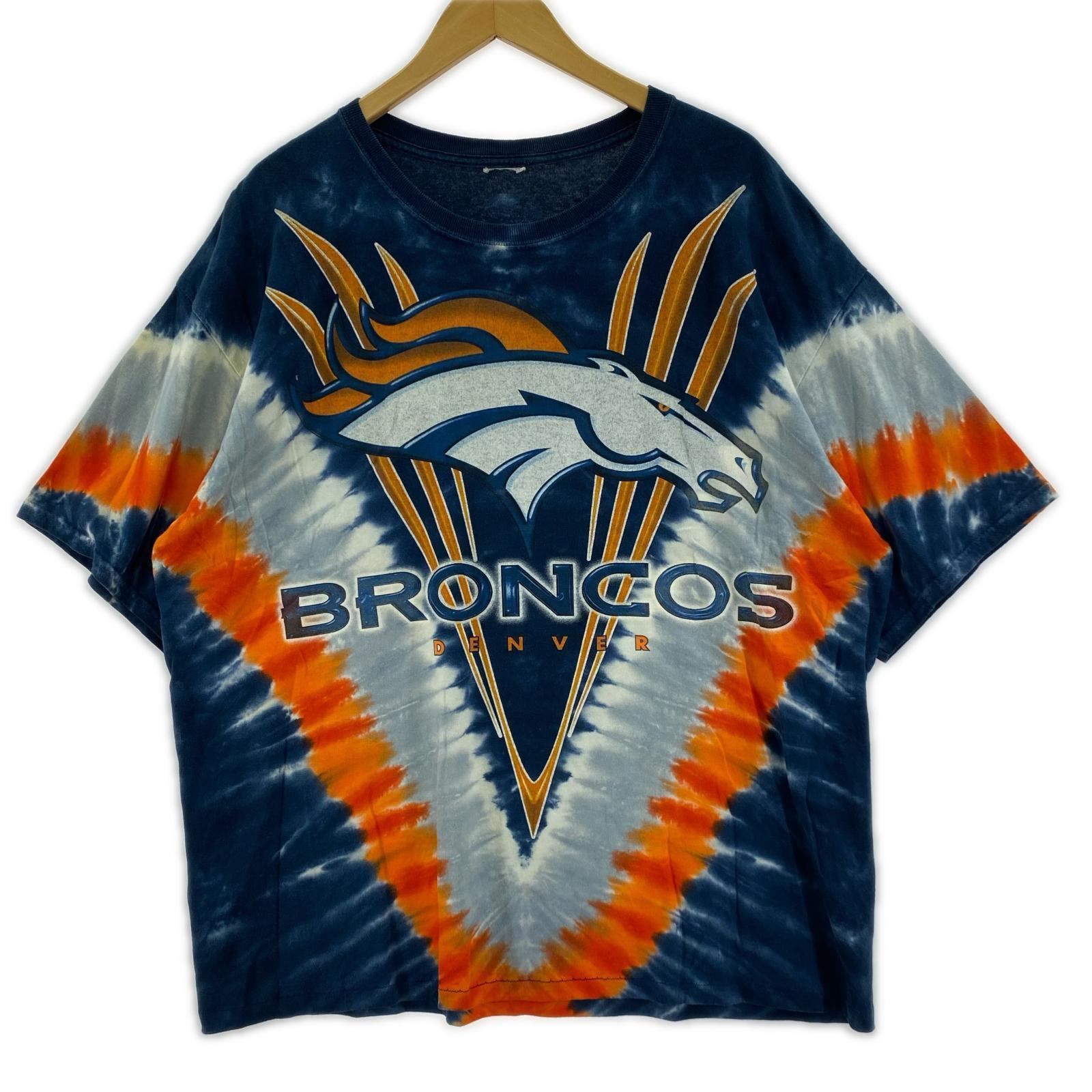 半袖Tシャツ BRONCOS DENVER タイダイ 紺