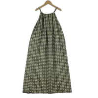 ワンピース COTTON BATIK MOTIF 総柄 38 グリーン