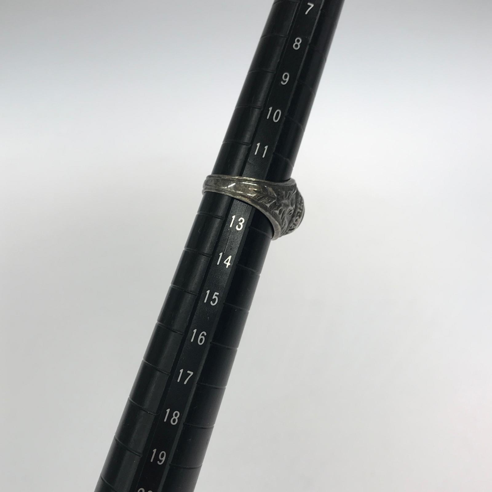 リング・指輪 80s カレッジリング 黒 12号
