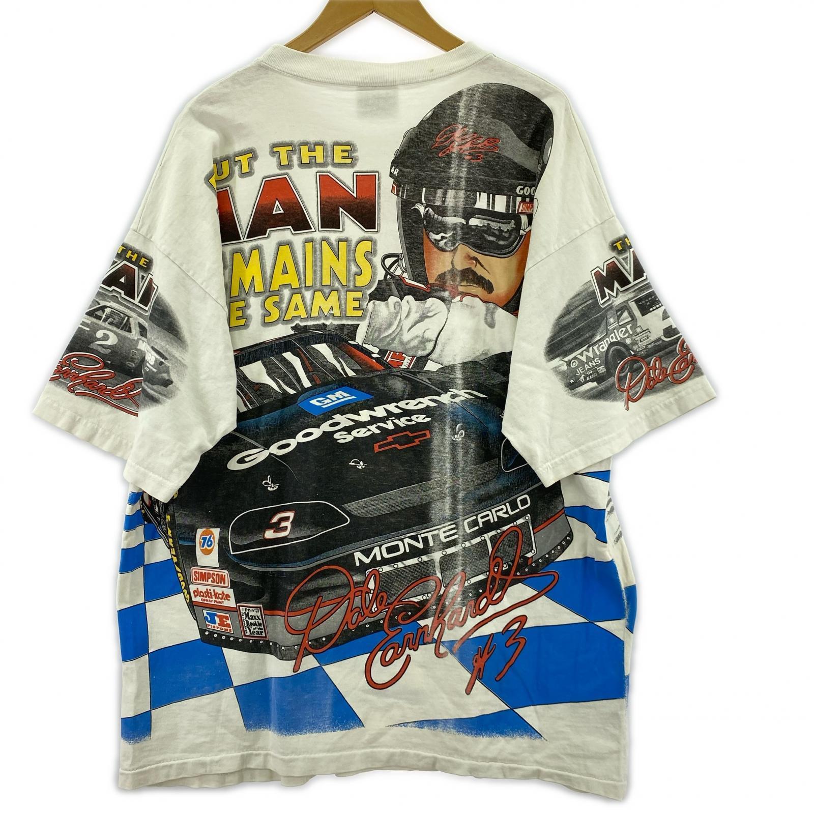 半袖Tシャツ 90s NASCAR Dale Earnhardt Tee 白 XL ホワイト