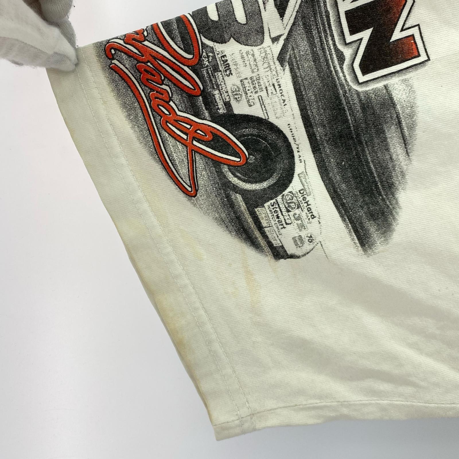 半袖Tシャツ 90s NASCAR Dale Earnhardt Tee 白 XL ホワイト