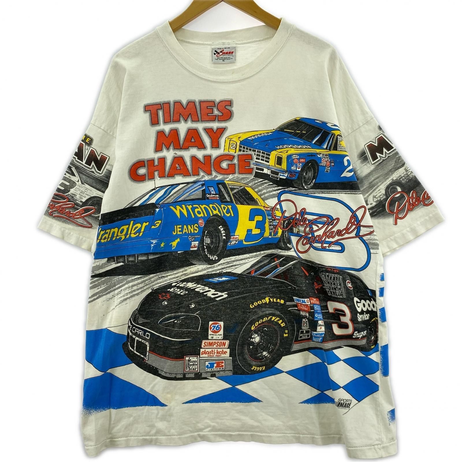 半袖Tシャツ 90s NASCAR Dale Earnhardt Tee 白 XL ホワイト