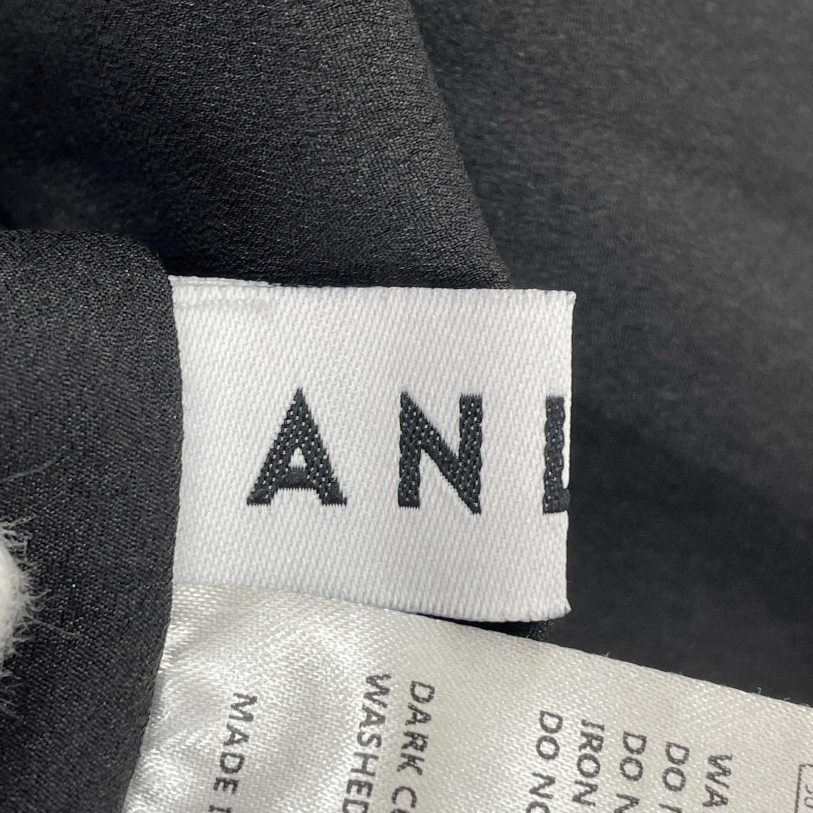 ワンピース ANLEM N/S ティアードチェックワンピース カーキ M