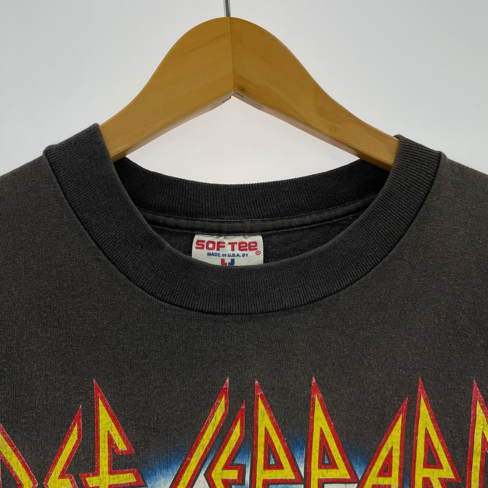 半袖Tシャツ Def Leppard 90s THE 7-DAYS WEEKEND TOUR L ブラック
