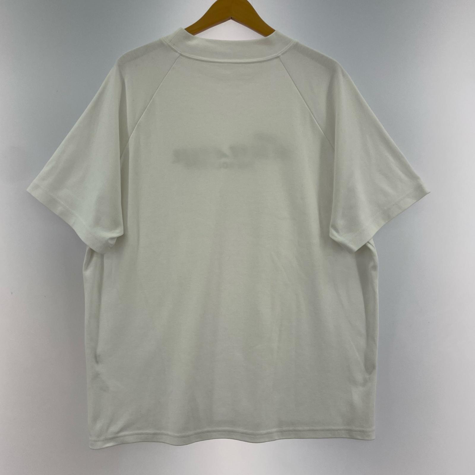 半袖Tシャツ 木梨サイクル GOLF モックネック ホワイト
