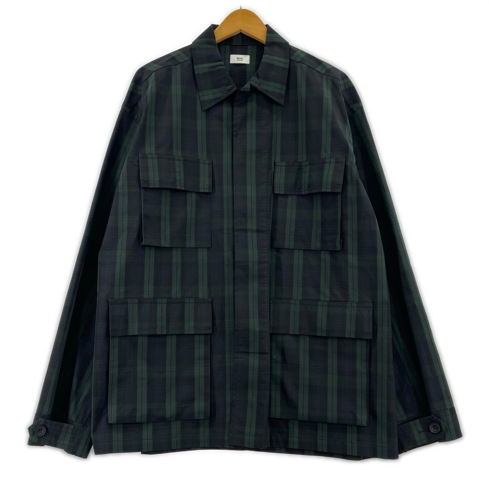 ジャケット RHC チェック ジャケット グリーン L