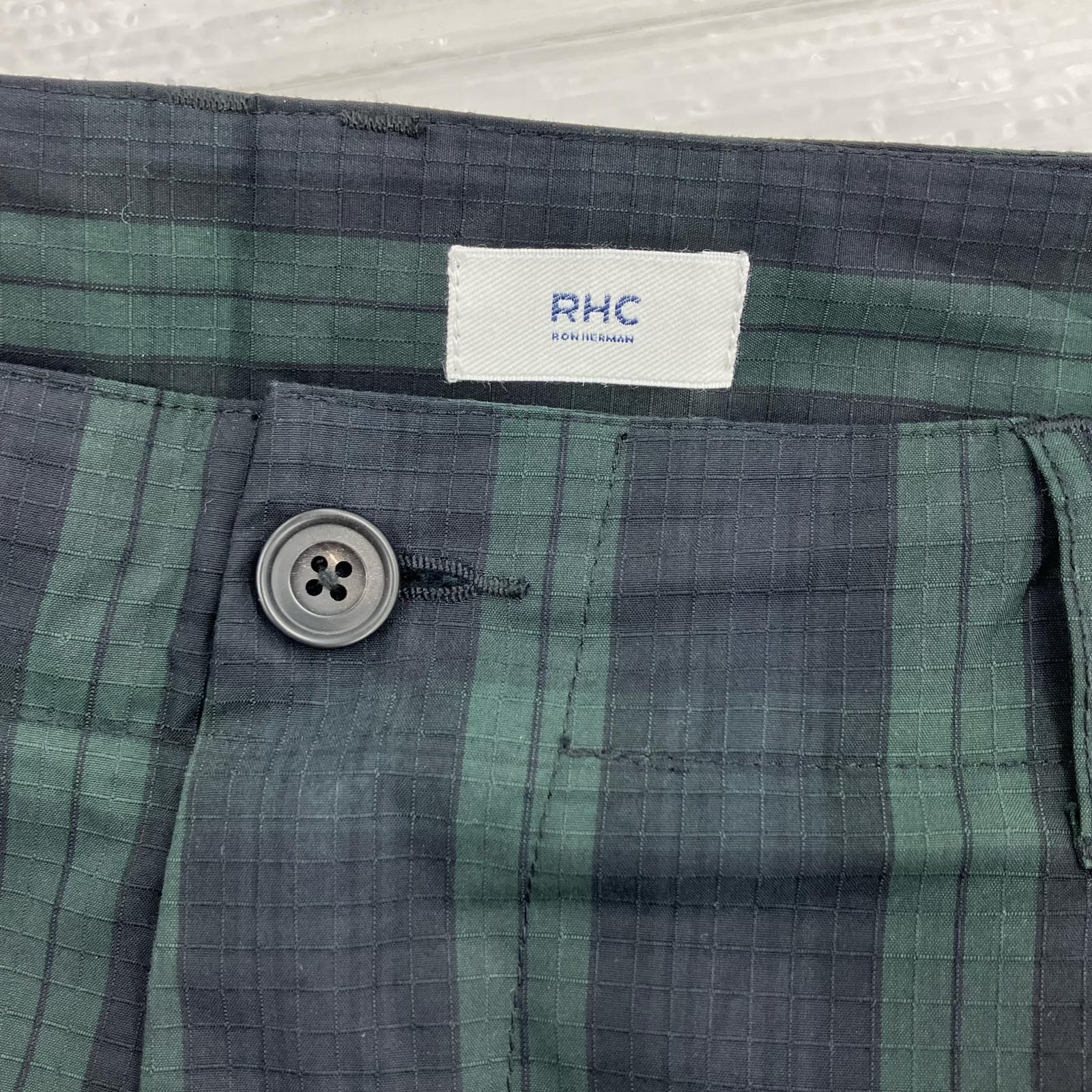 パンツ RHC チェック ボトムス グリーン L グリーン