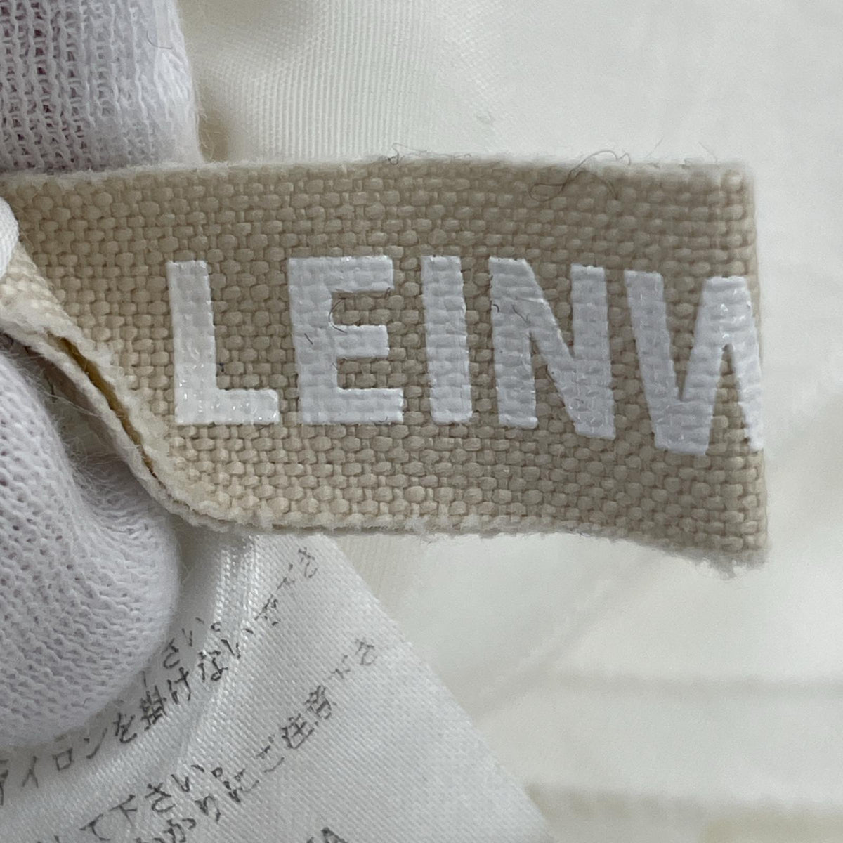 長袖Tシャツ leinwande フリル 白 フリー ホワイト