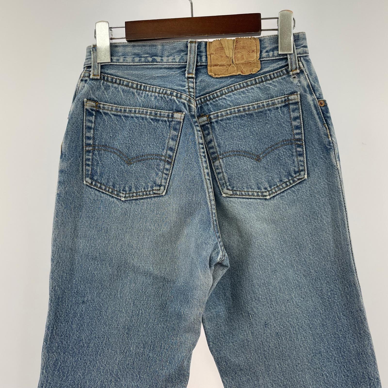 デニムパンツ 80s 501 W27 ブルー