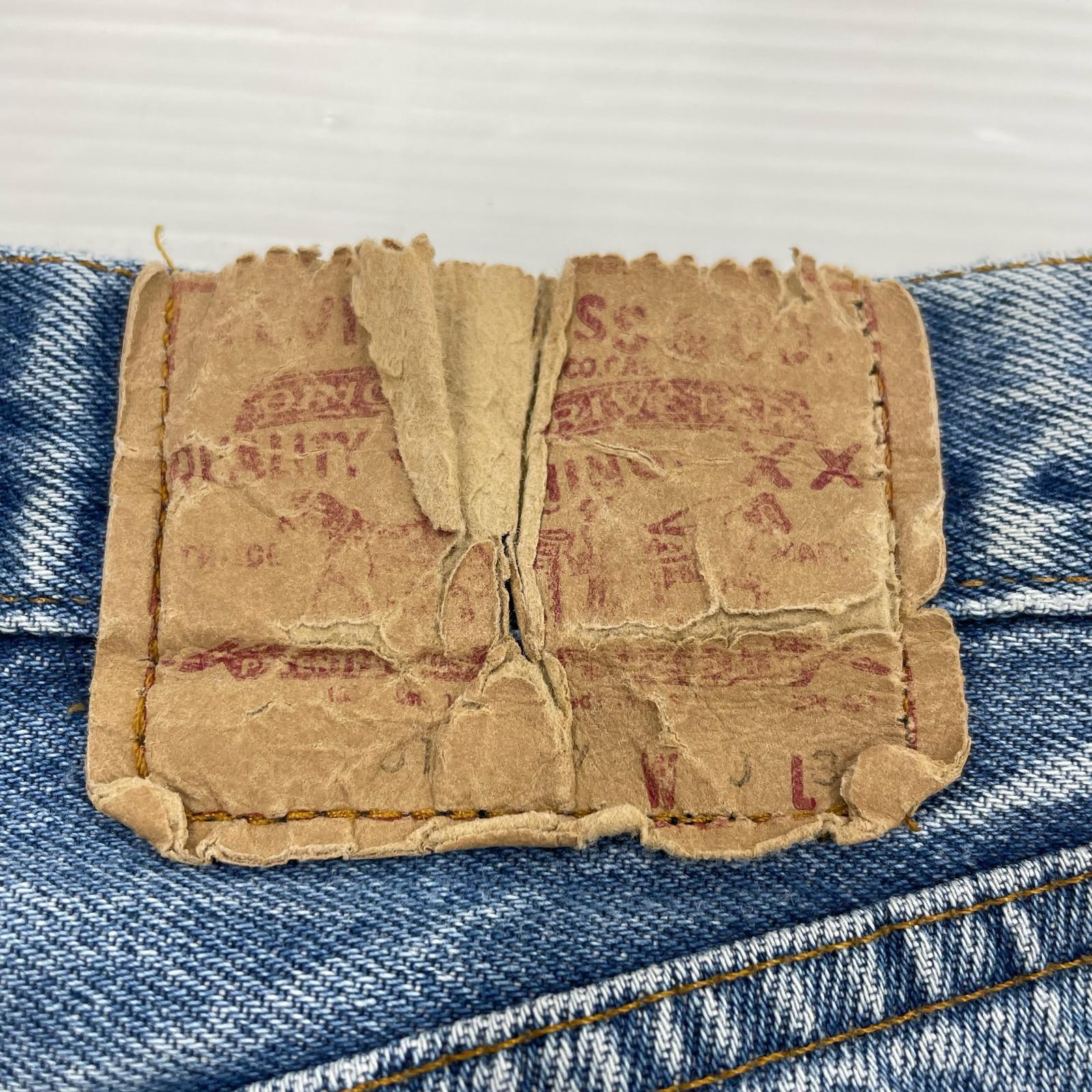 デニムパンツ 80s 501 W27 ブルー