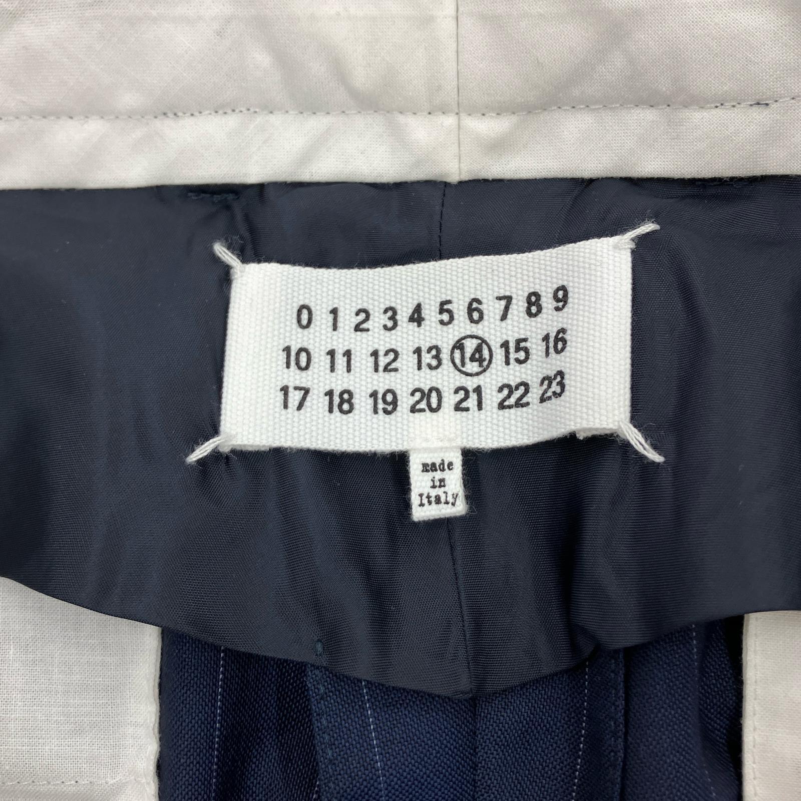 パンツ ピンストライプスラックス/ネイビー