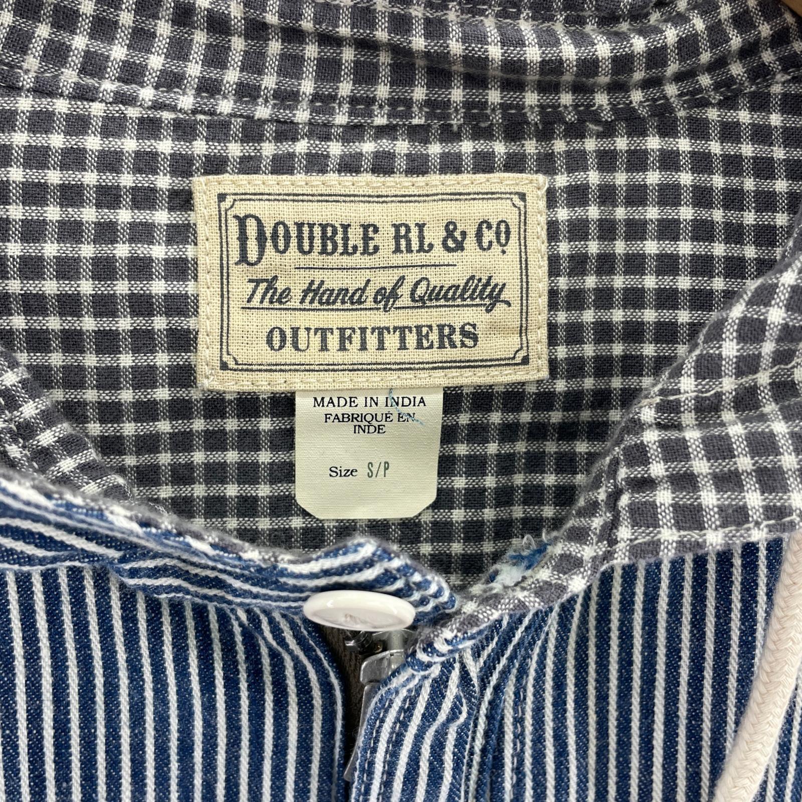 パーカー RRL INDIGO STRIPED TWILL HOODED JACKET S ブルー S ブルー