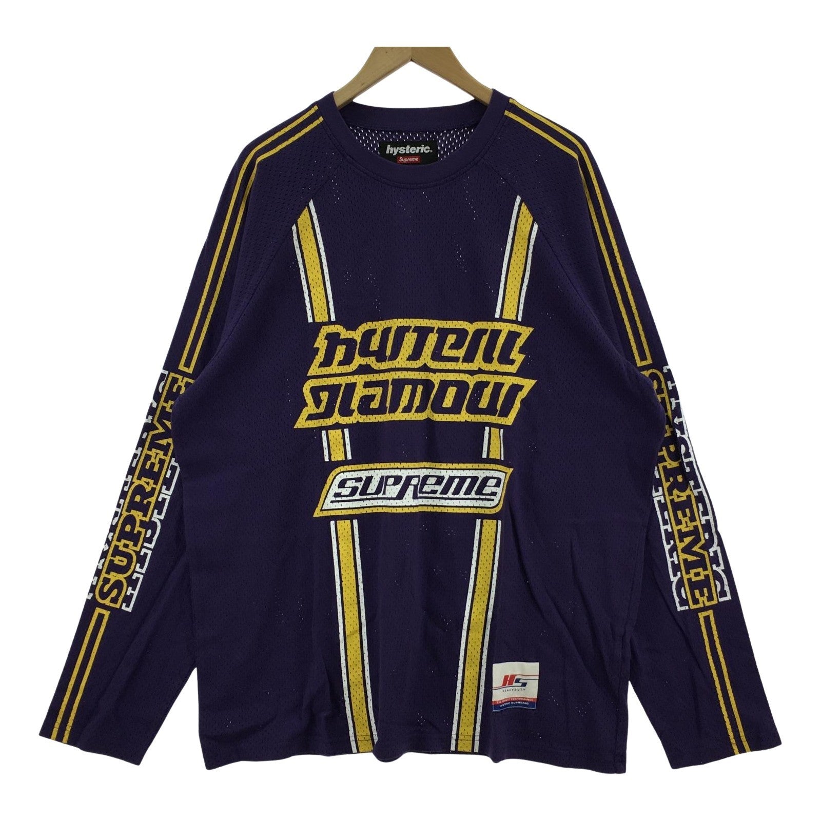 長袖Tシャツ Supreme×Hysteric Glamour 24AW Mesh L/S Top XL パープル パープル