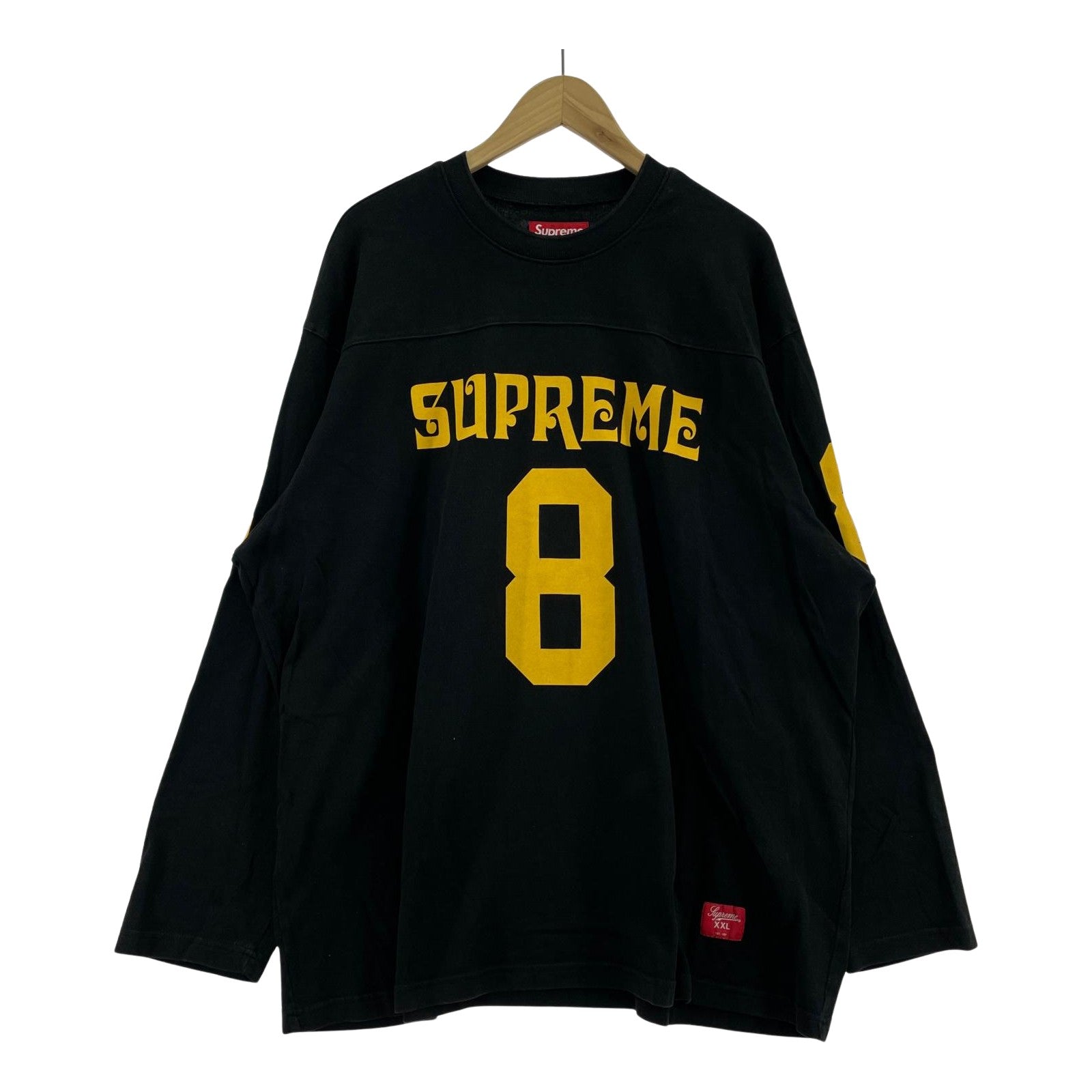 長袖Tシャツ Supreme 25SS Affiliated L/S Football Top XXL 黒黄 ブラック