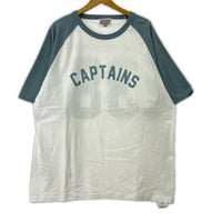 半袖Tシャツ 25SS/COLLEGE LOGO RAGLAN TEE/白水色系/XL