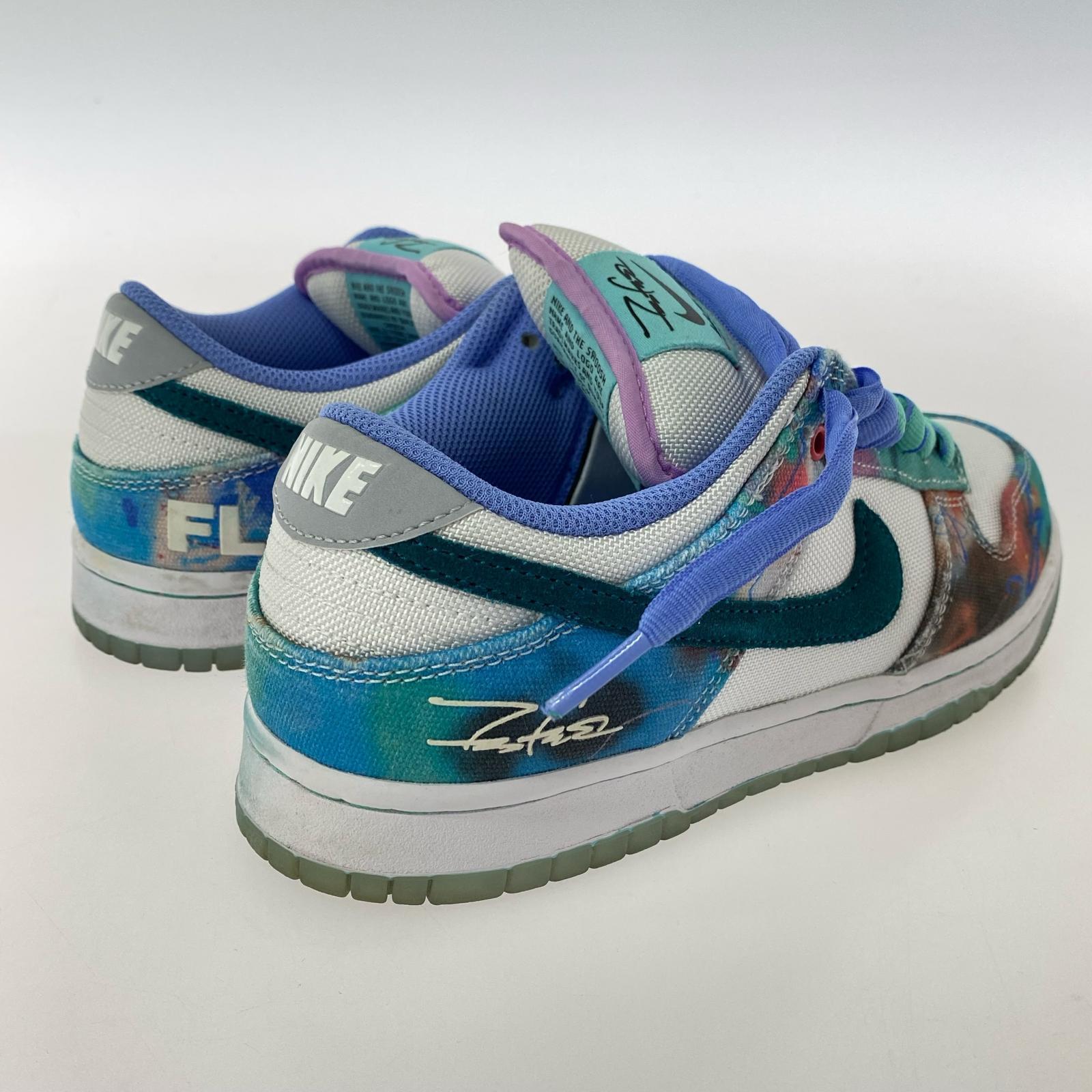 スニーカー ×Futura Dunk Low White and Geode Teal 24.5cm (US6 1/2 UK6 EU39) マルチカラー