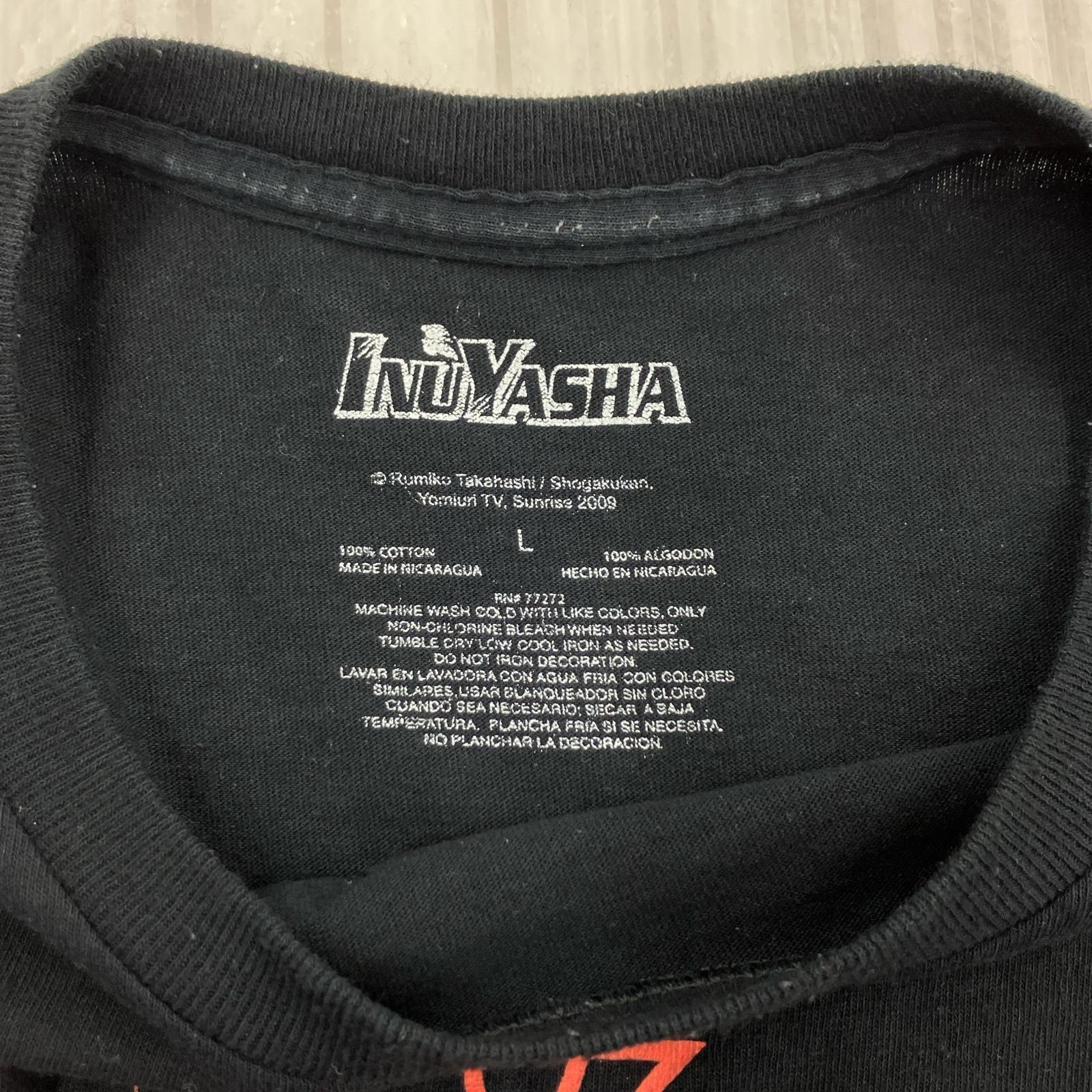 半袖Tシャツ 犬夜叉 BLK L L ブラック