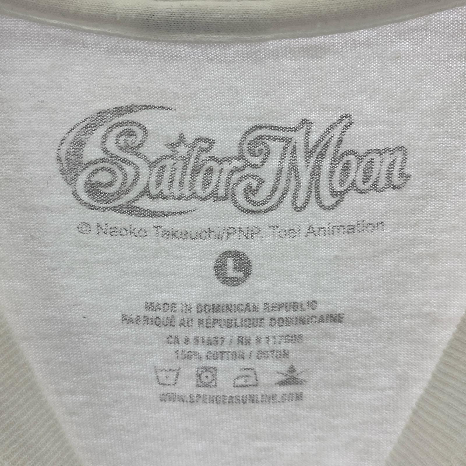 半袖Tシャツ 00’s セーラームーン プリントTEE 白 L ホワイト