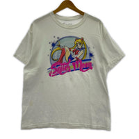半袖Tシャツ 00’s セーラームーン プリントTEE 白 L ホワイト