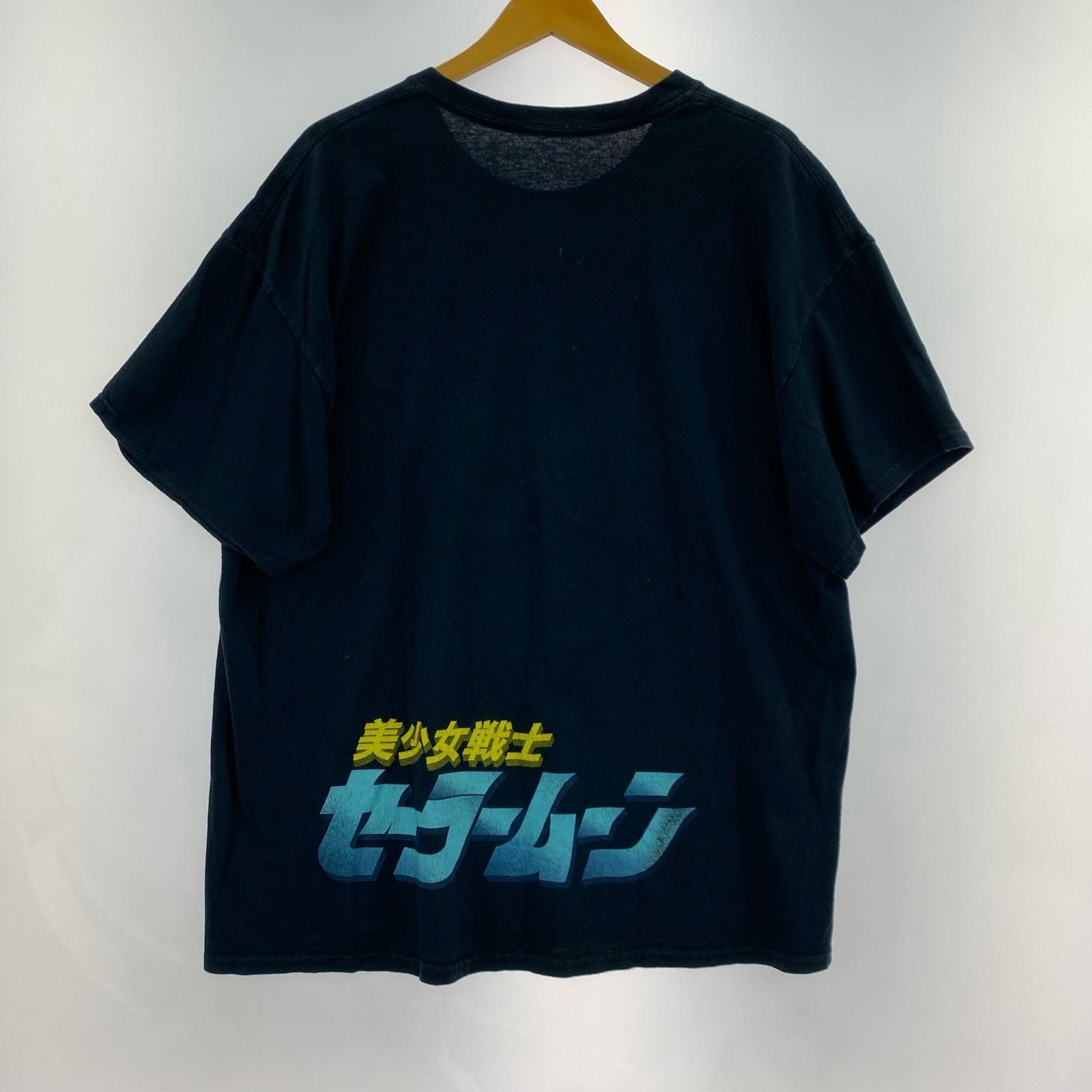 半袖Tシャツ 00's セーラームーン 集合プリントTEE 黒 L ブラック